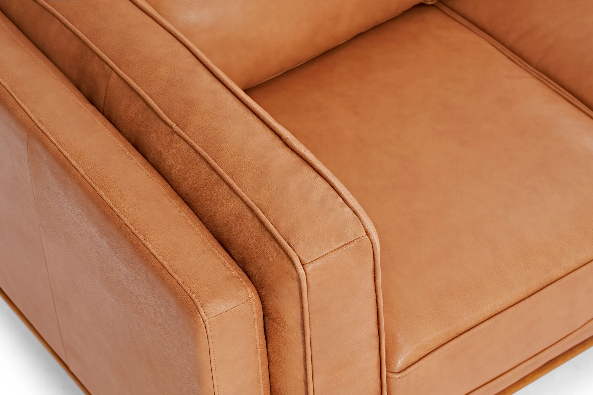 Artisan Leather Corner Sectional Lounge - Image 9