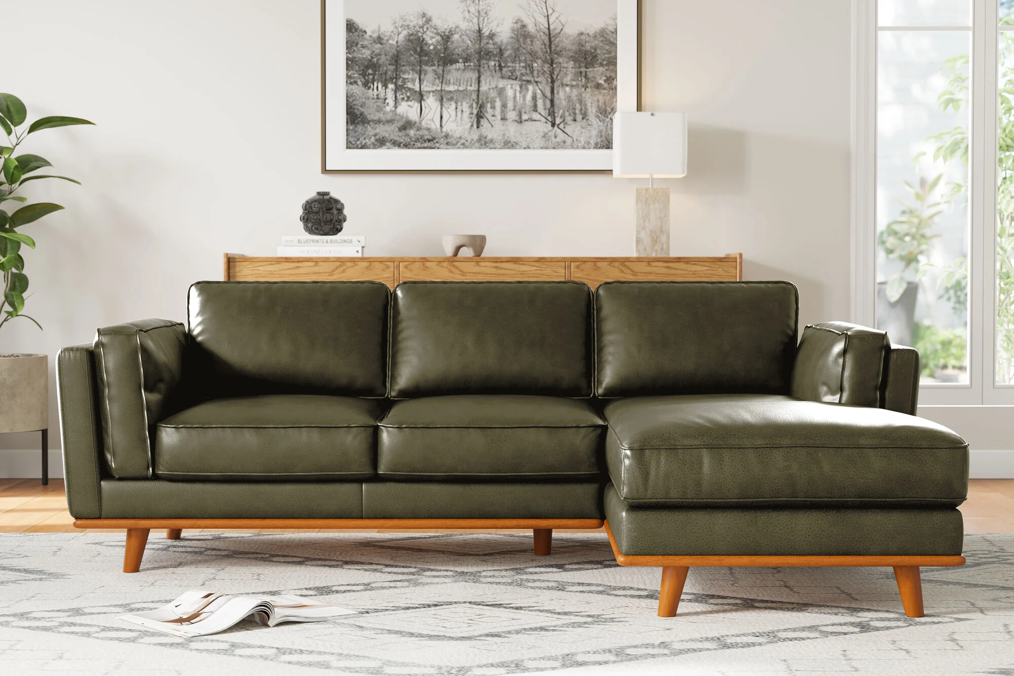 Artisan Leather Sectional Lounge - Image 98