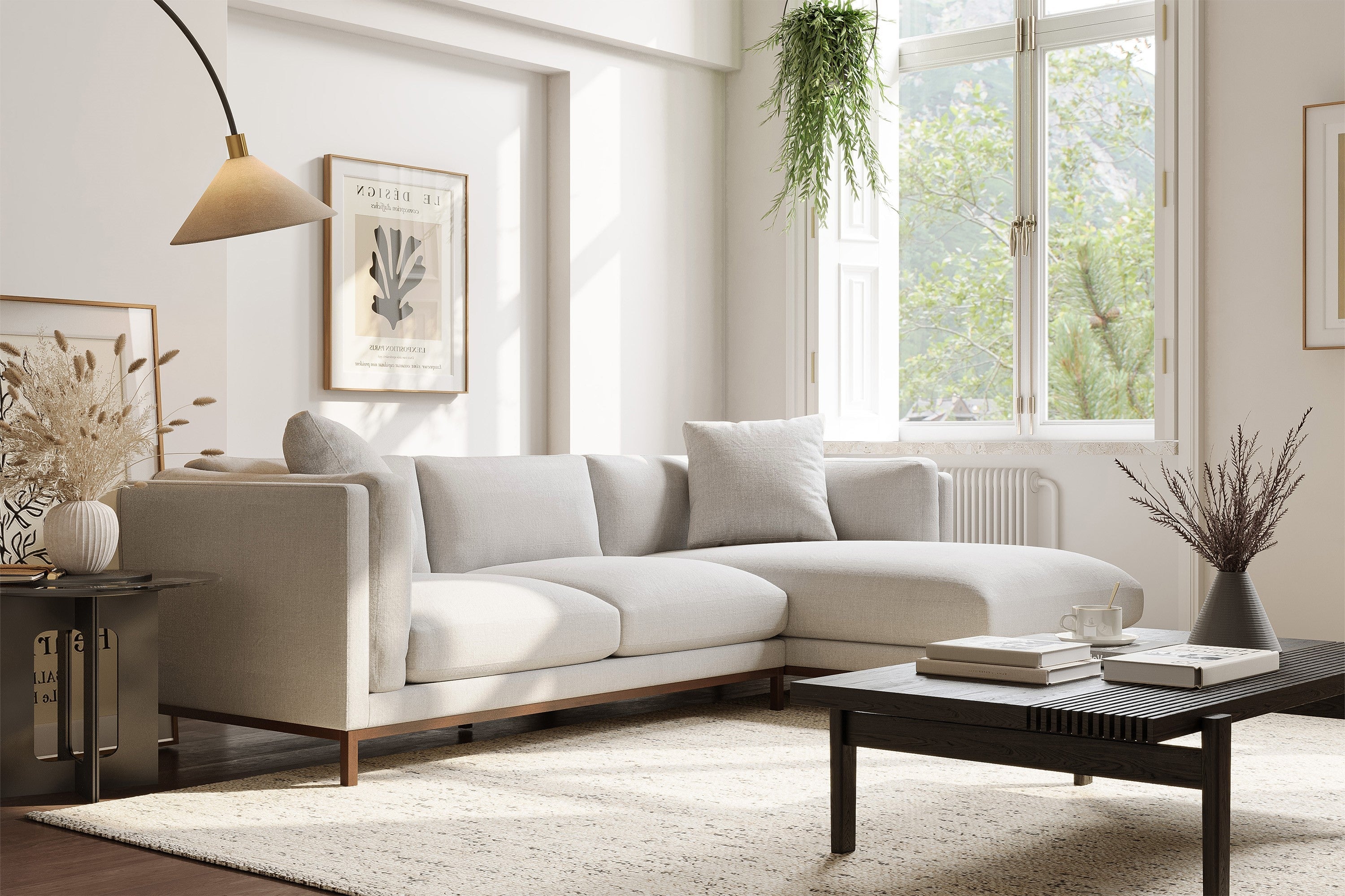 Bergen Fabric Sectional Lounge - Image 14