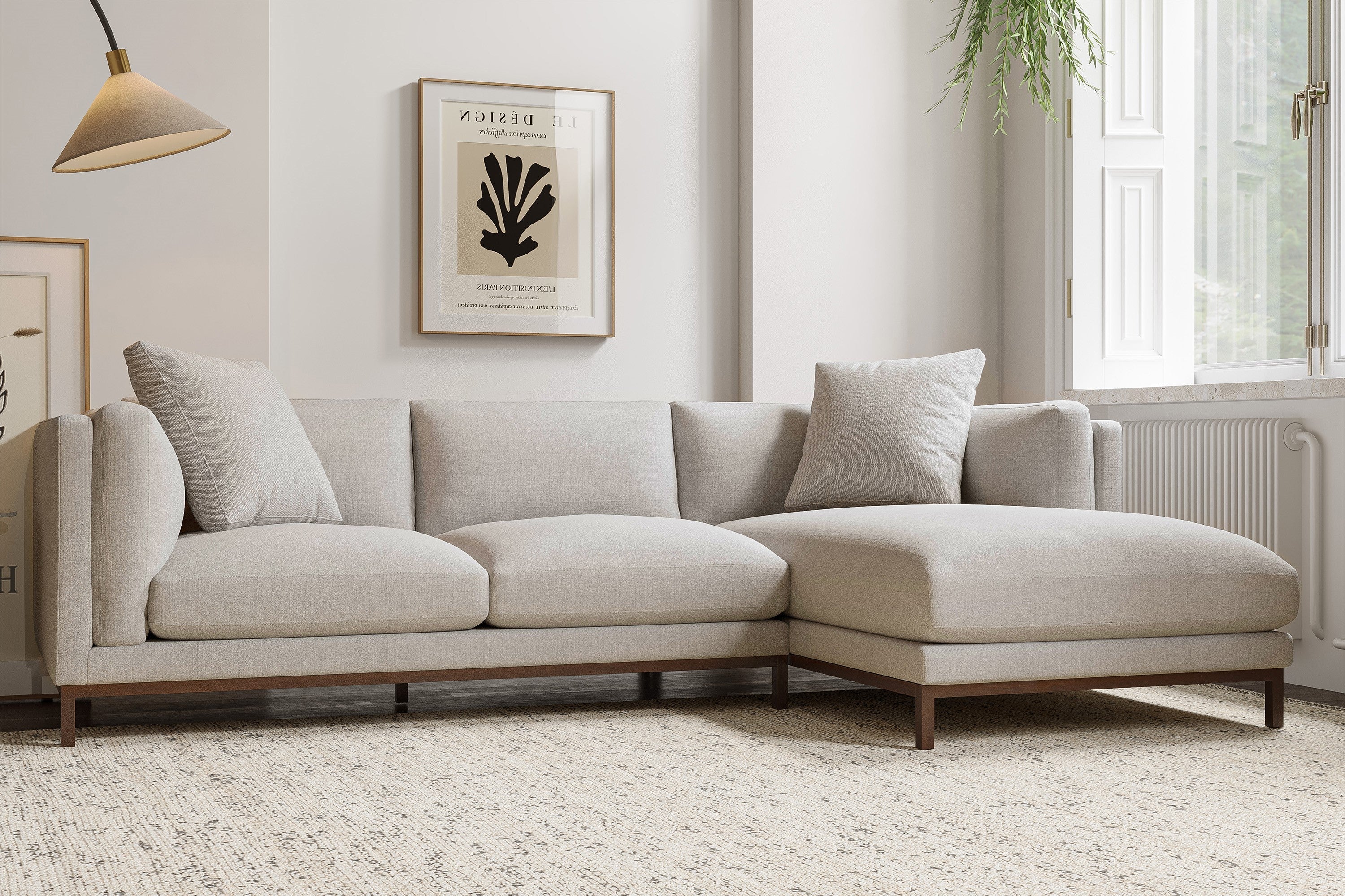 Bergen Fabric Sectional Lounge - Image 17