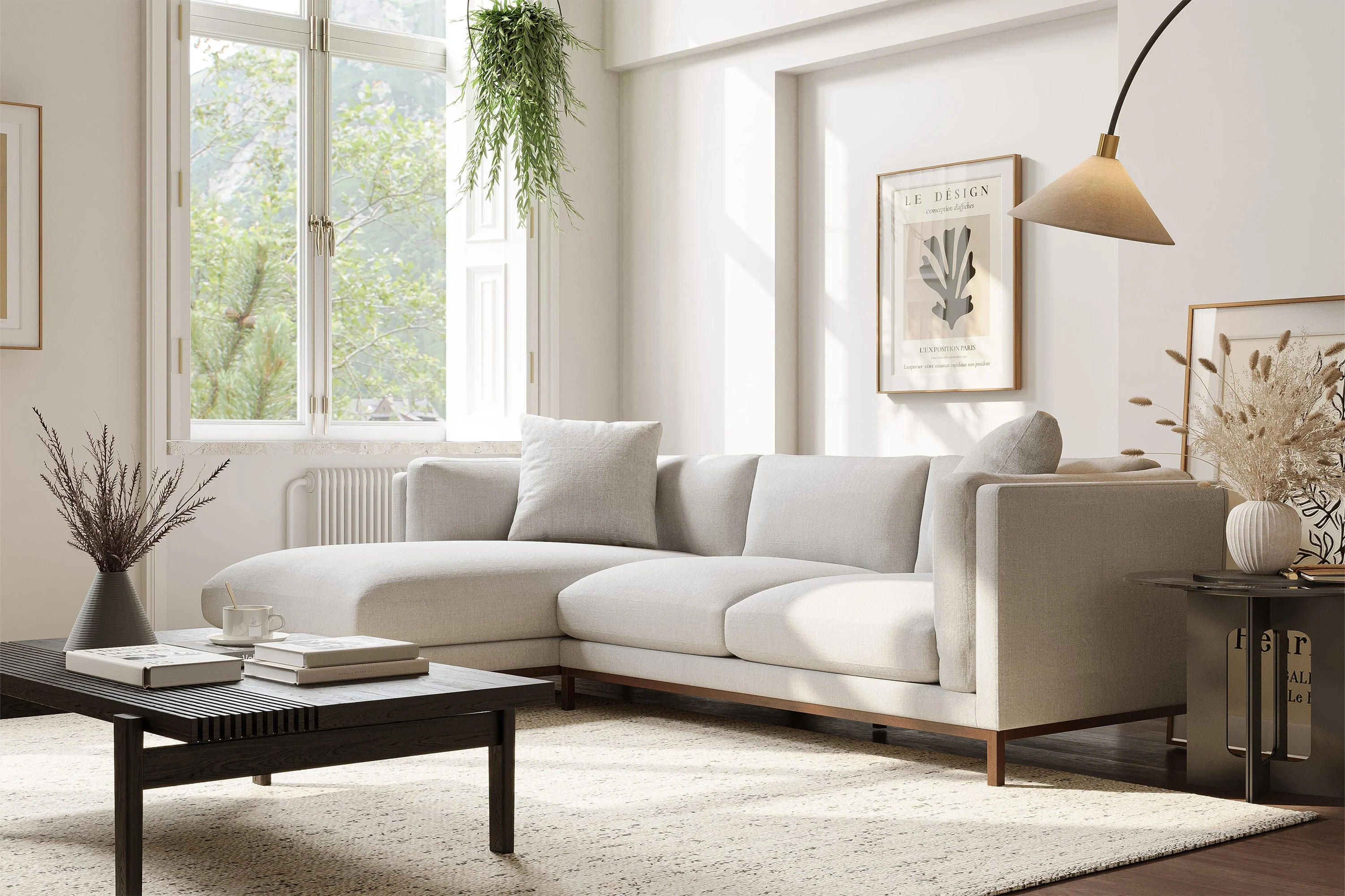 Bergen Fabric Sectional Lounge - Image 2