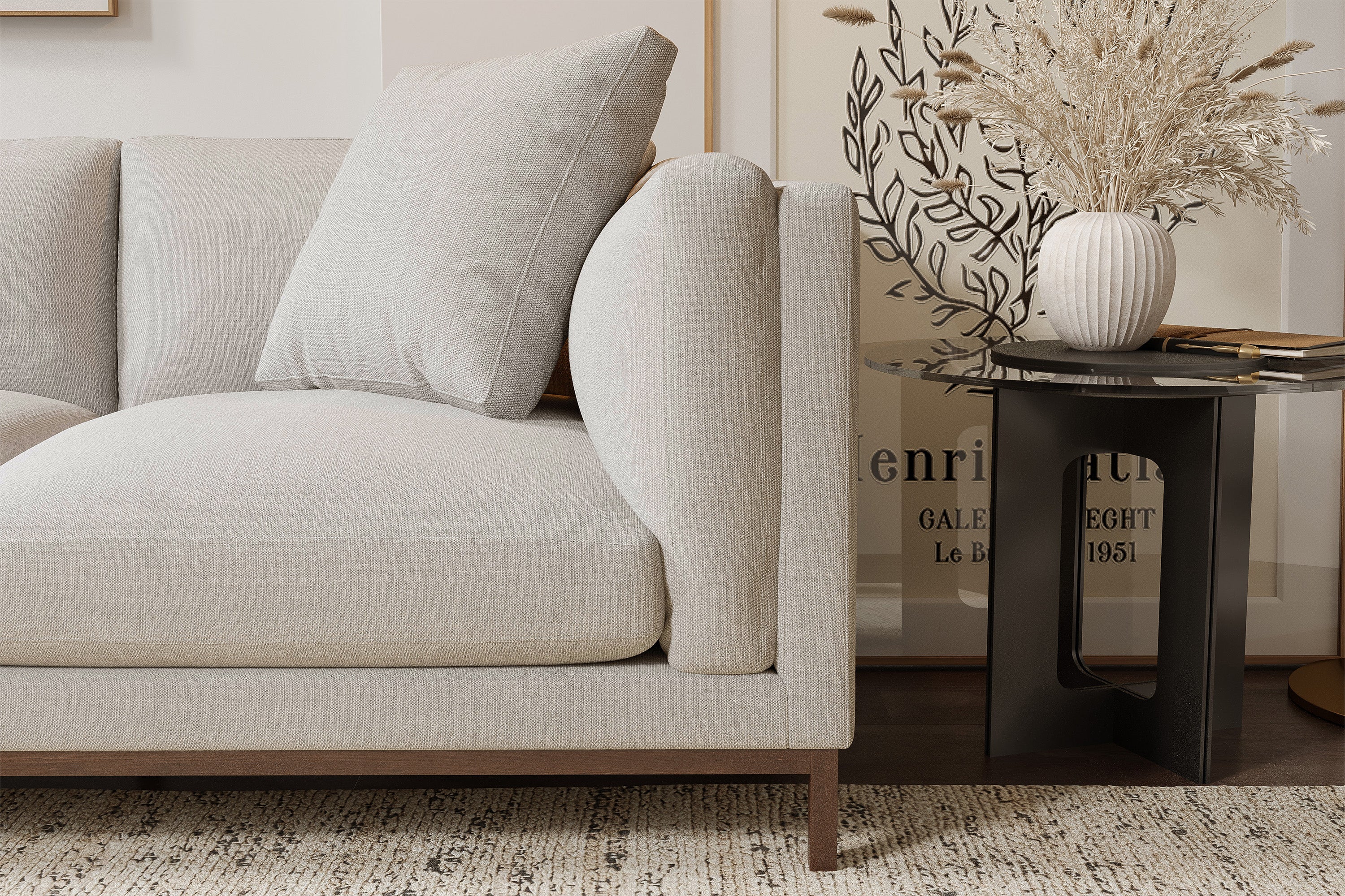 Bergen Fabric Sectional Lounge - Image 8