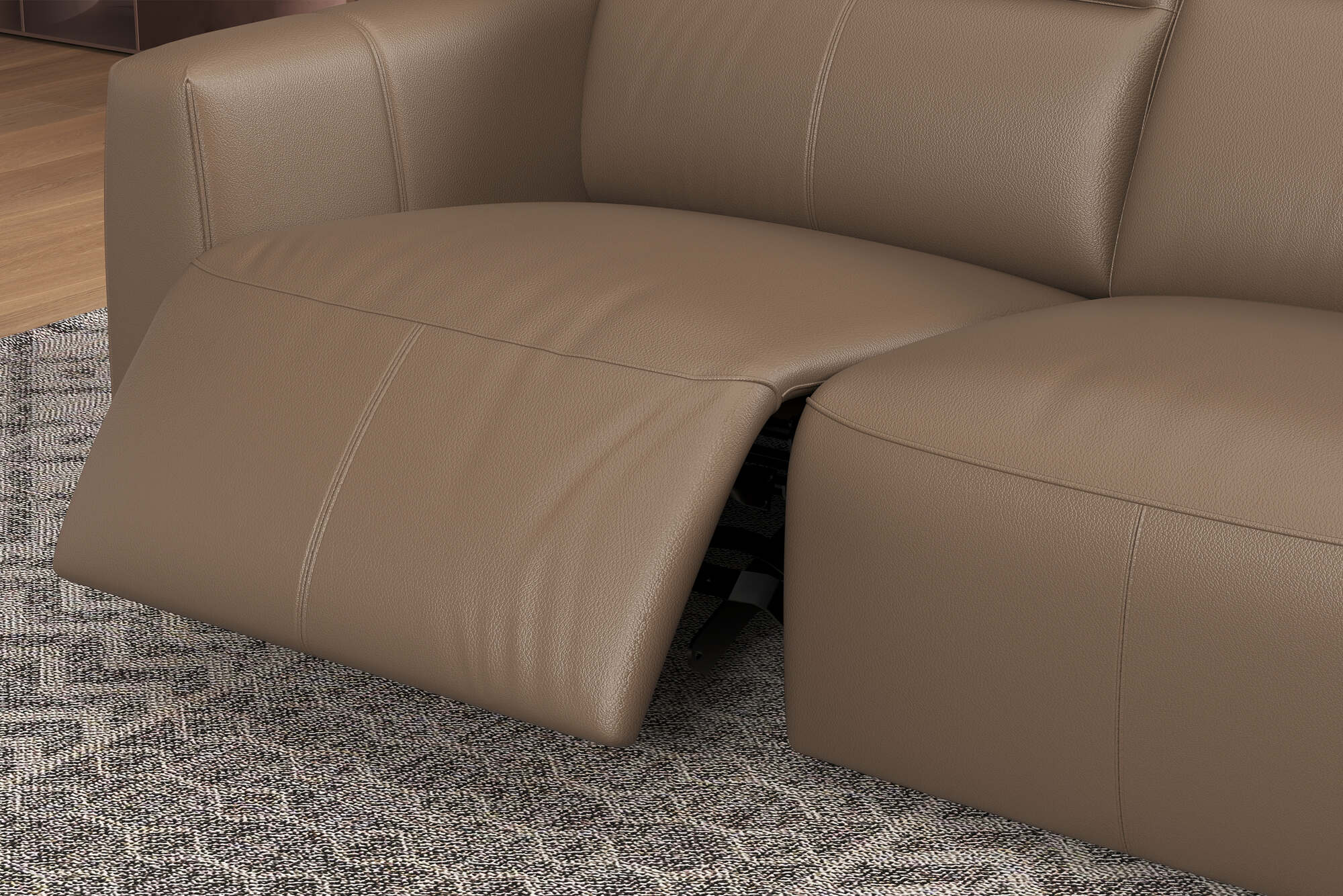 Carmen Leather Dual Recliner Corner Sectional - Image 13