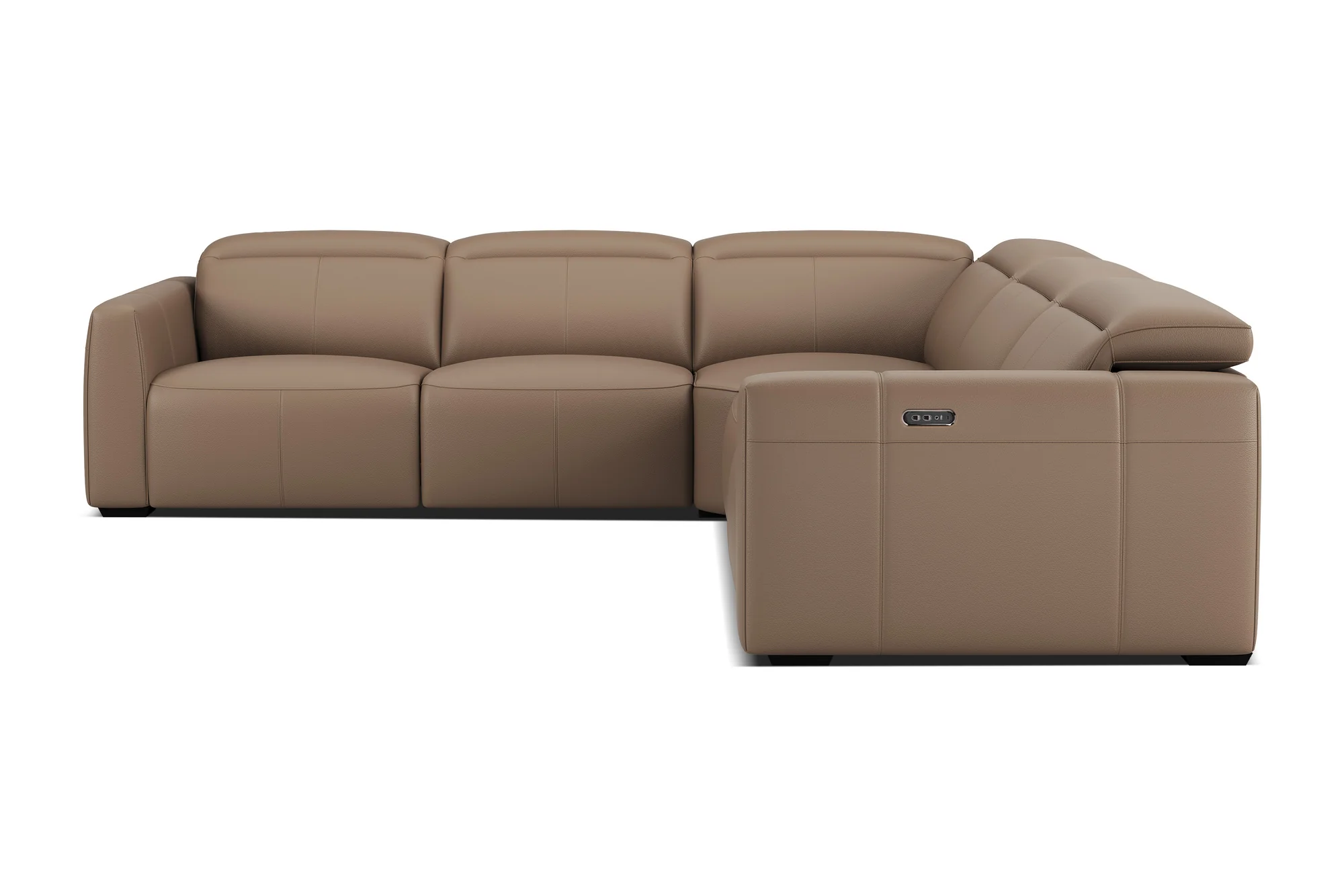 Carmen Leather Dual Recliner Corner Sectional - Image 15