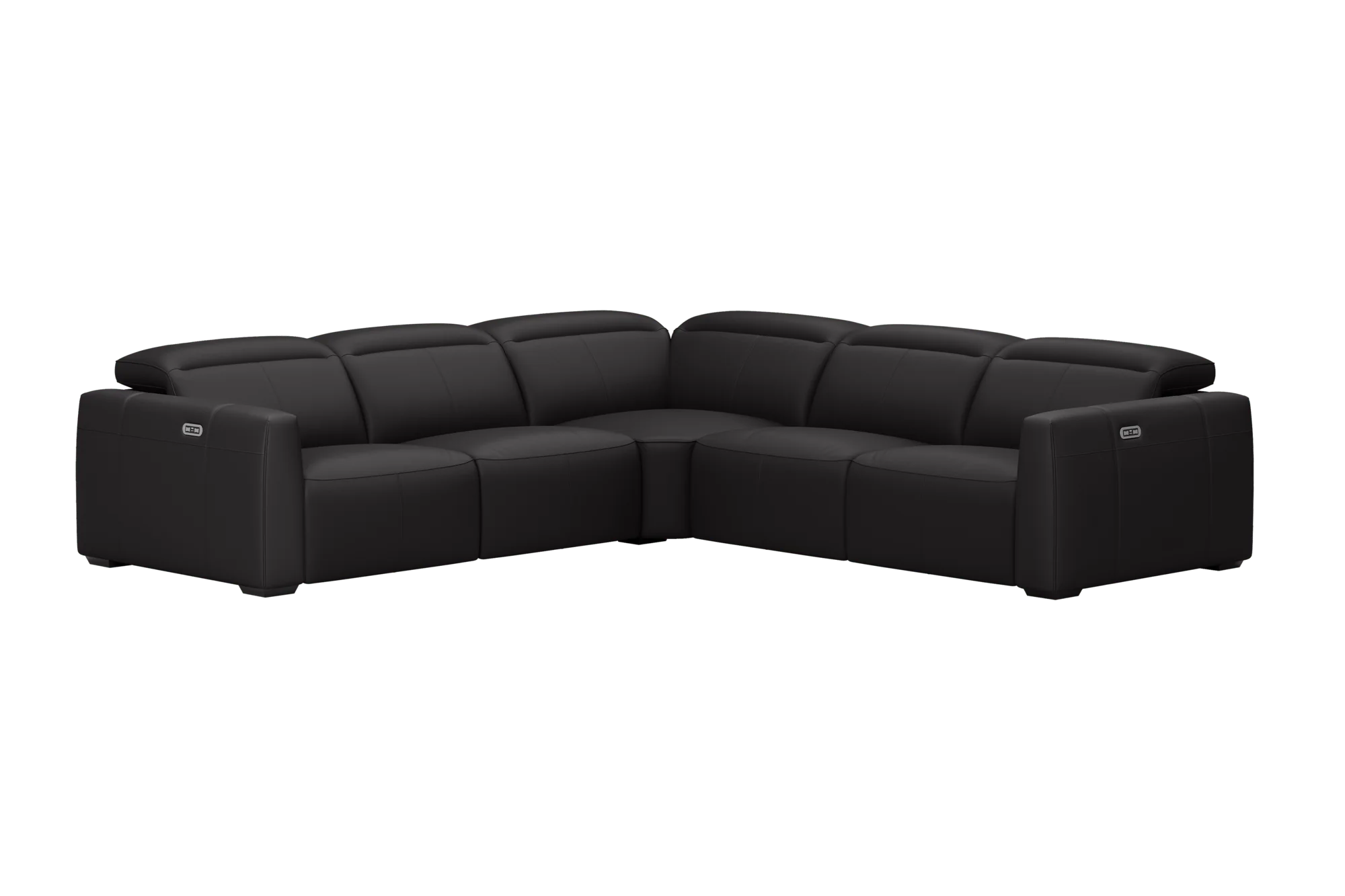 Carmen Leather Dual Recliner Corner Sectional - Image 17