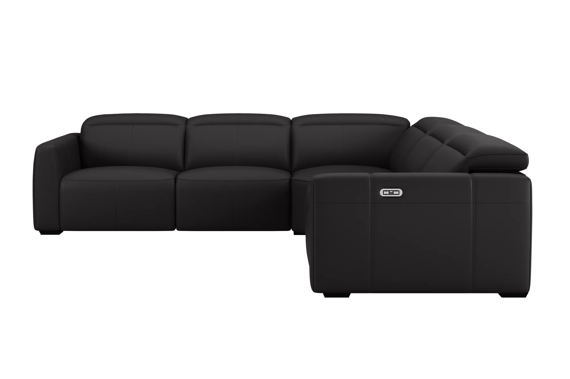 Carmen Leather Dual Recliner Corner Sectional - Image 23