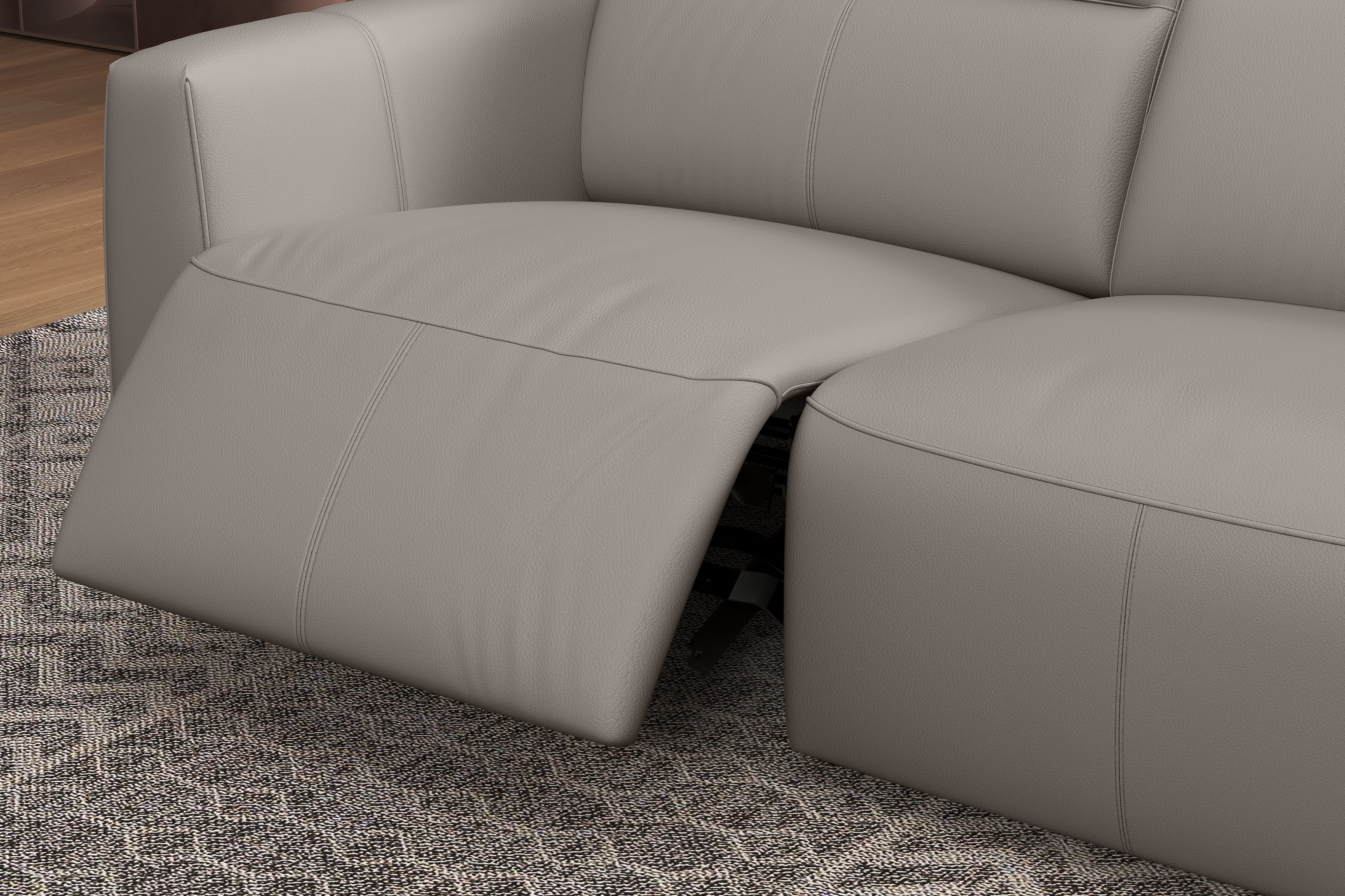 Carmen Leather Dual Recliner Corner Sectional - Image 30