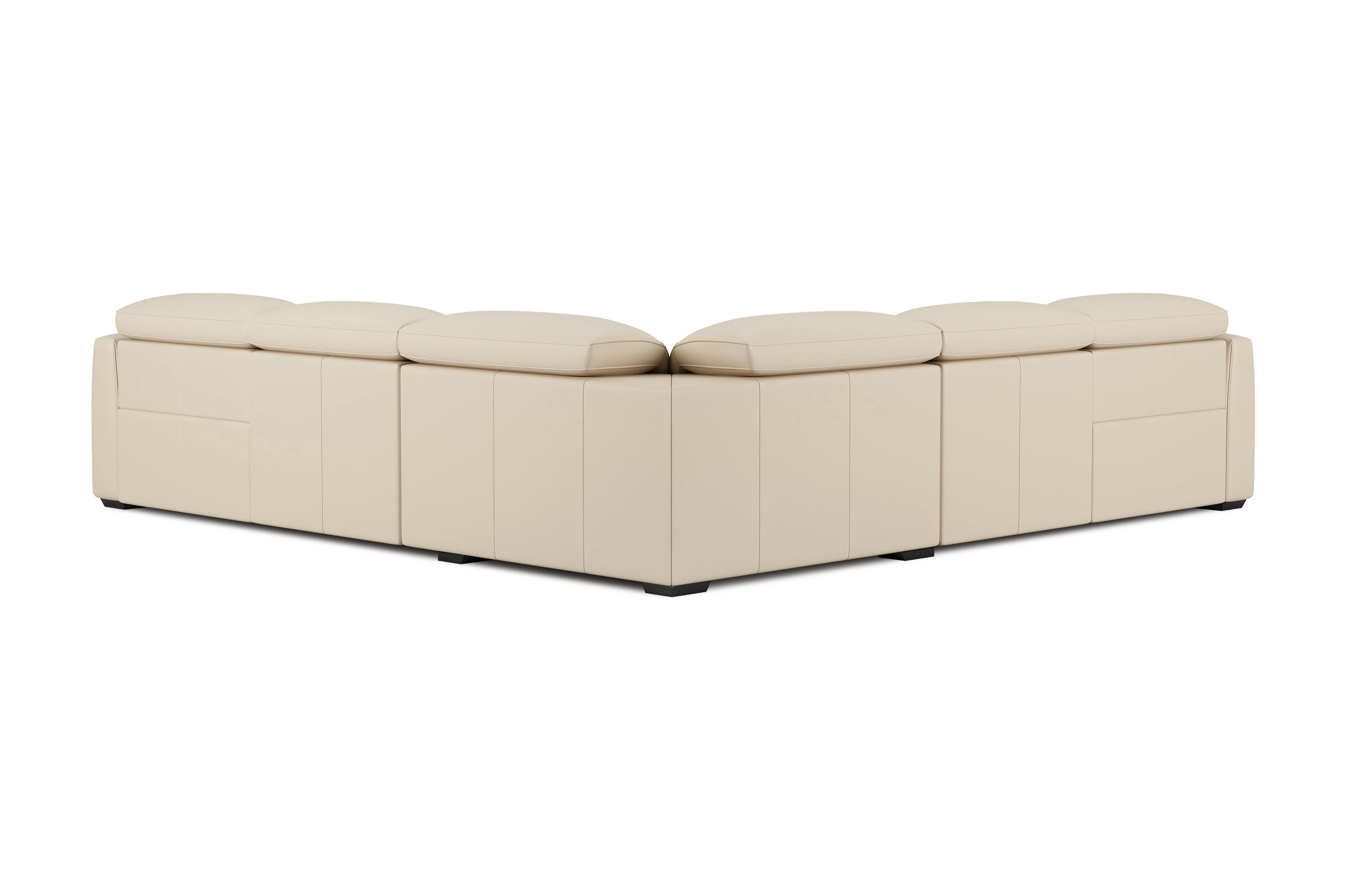 Carmen Leather Dual Recliner Corner Sectional - Image 8
