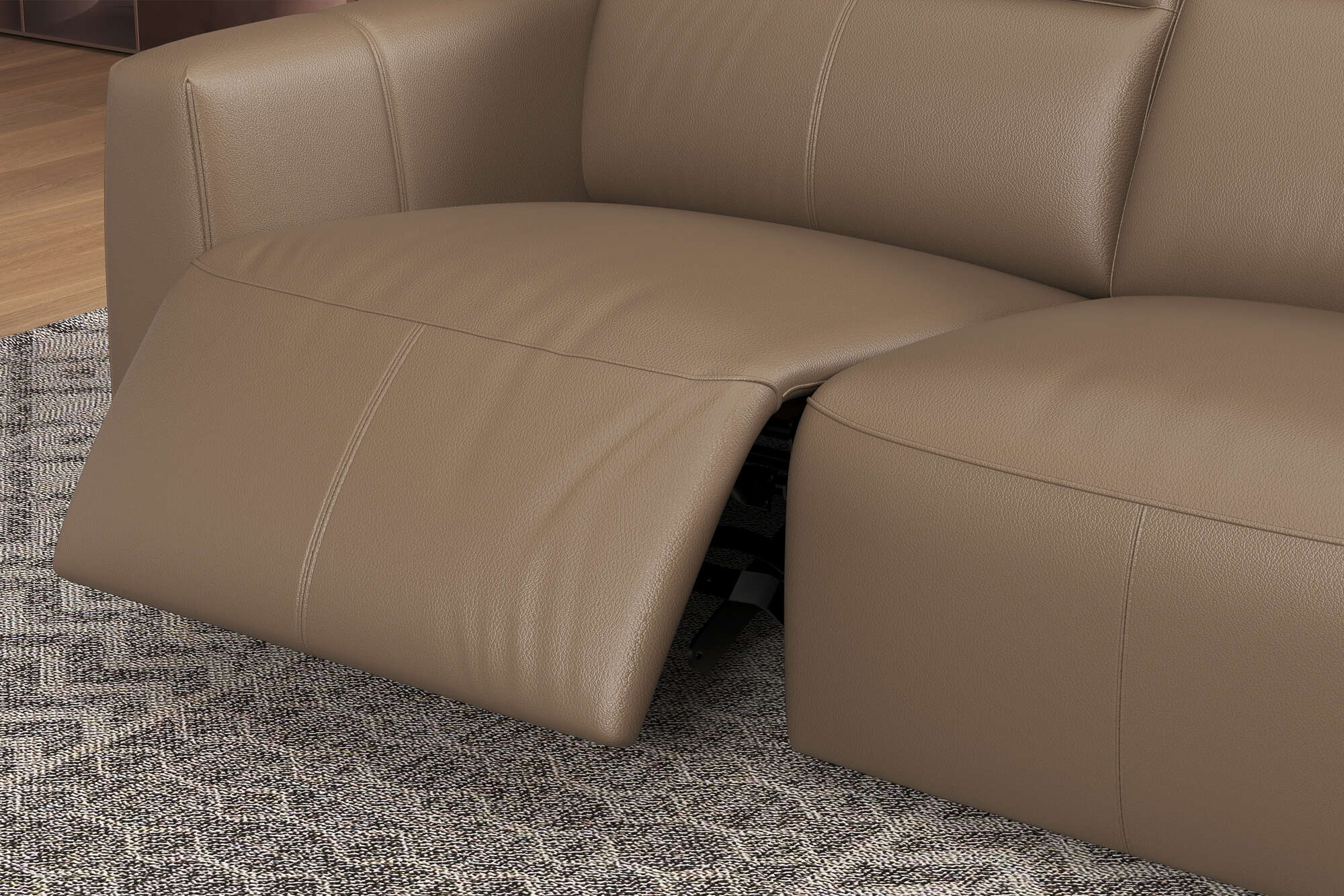 Carmen Leather Dual Recliner Lounge - Image 16
