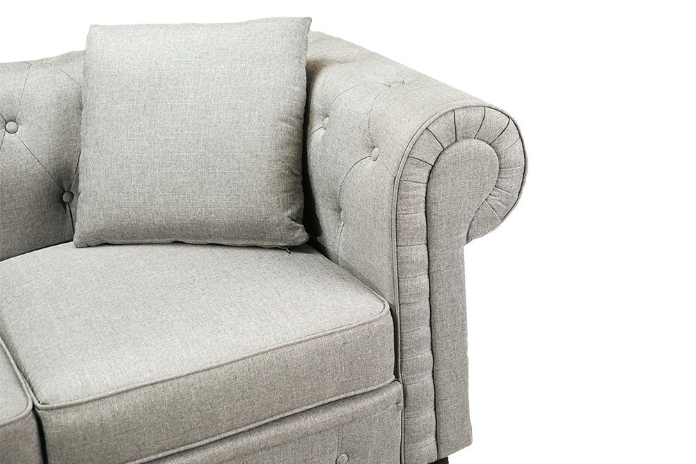 Cerna Fabric Chesterfield Lounge - Image 5