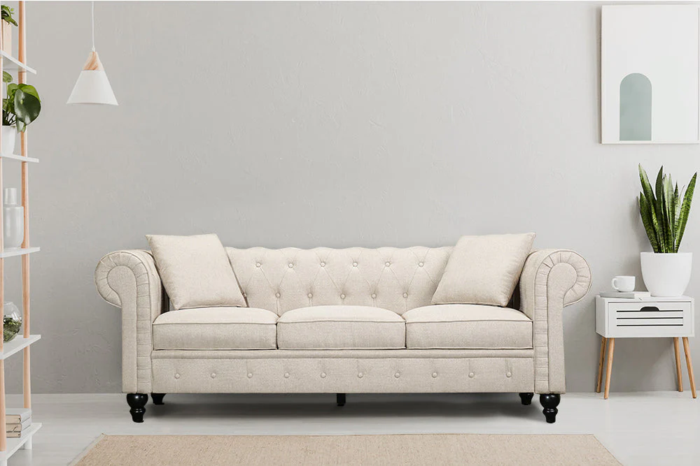 Cerna Fabric Chesterfield Lounge - Image 7