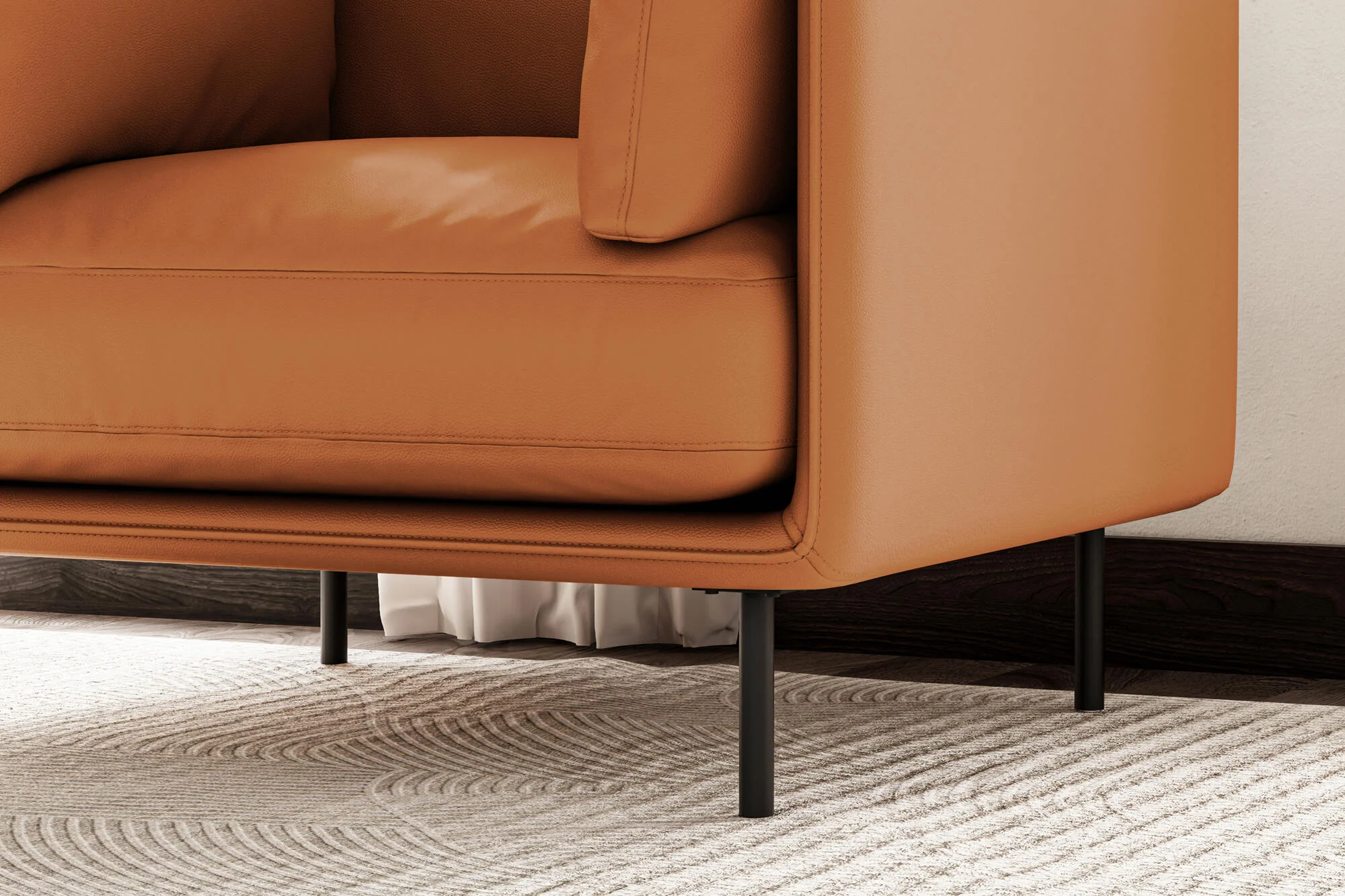 Chloe Leather Accent Chair - Image 8