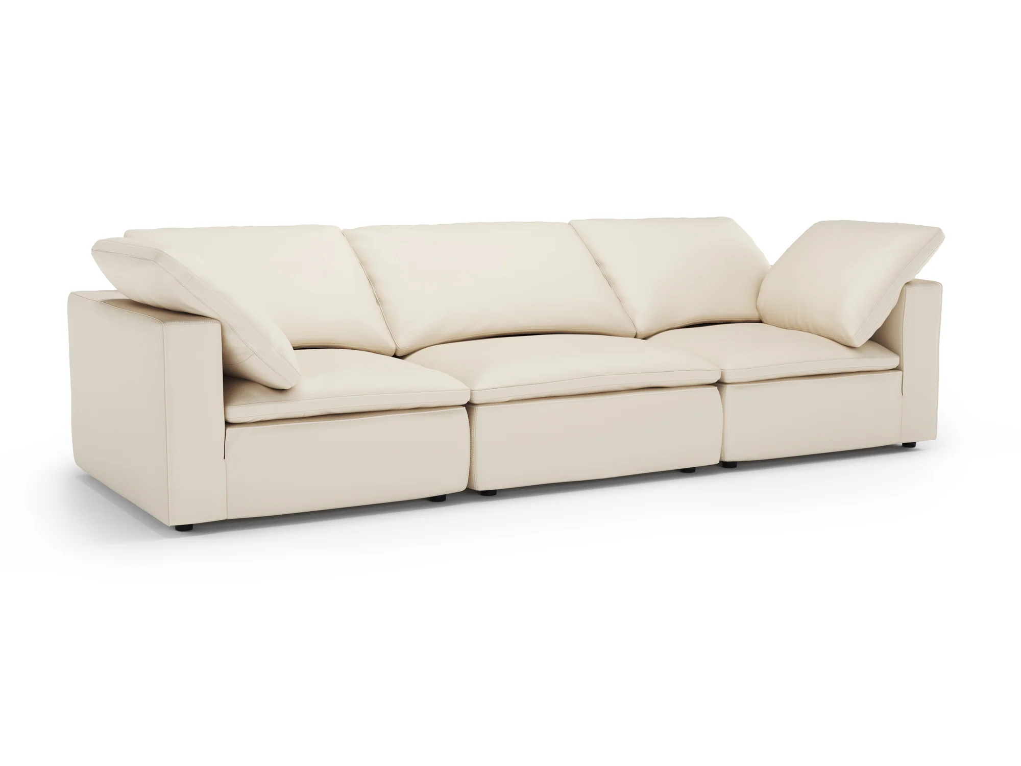 Claire Leather Modular Lounge - Image 11