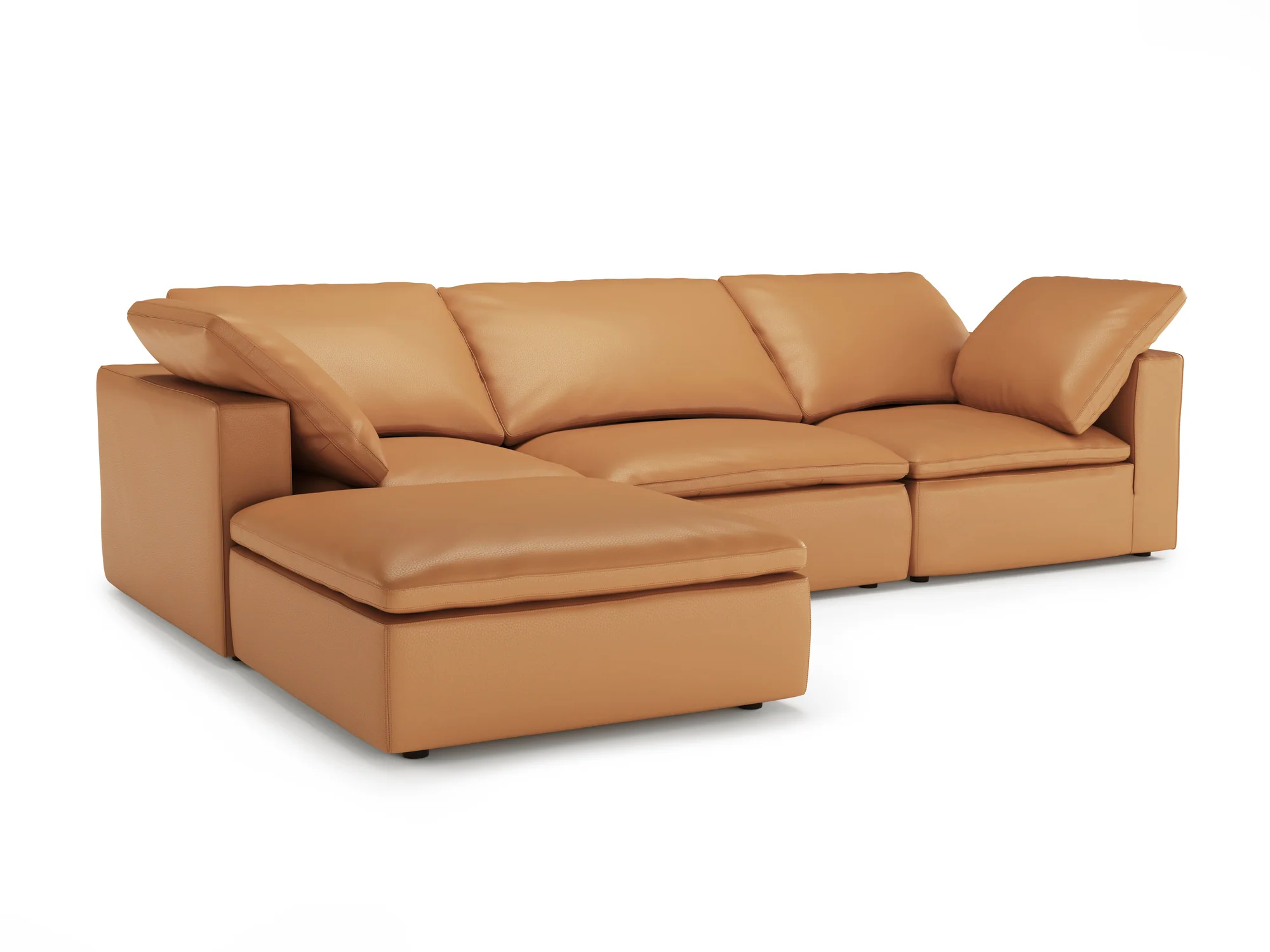 Claire Leather Modular Lounge - Image 139