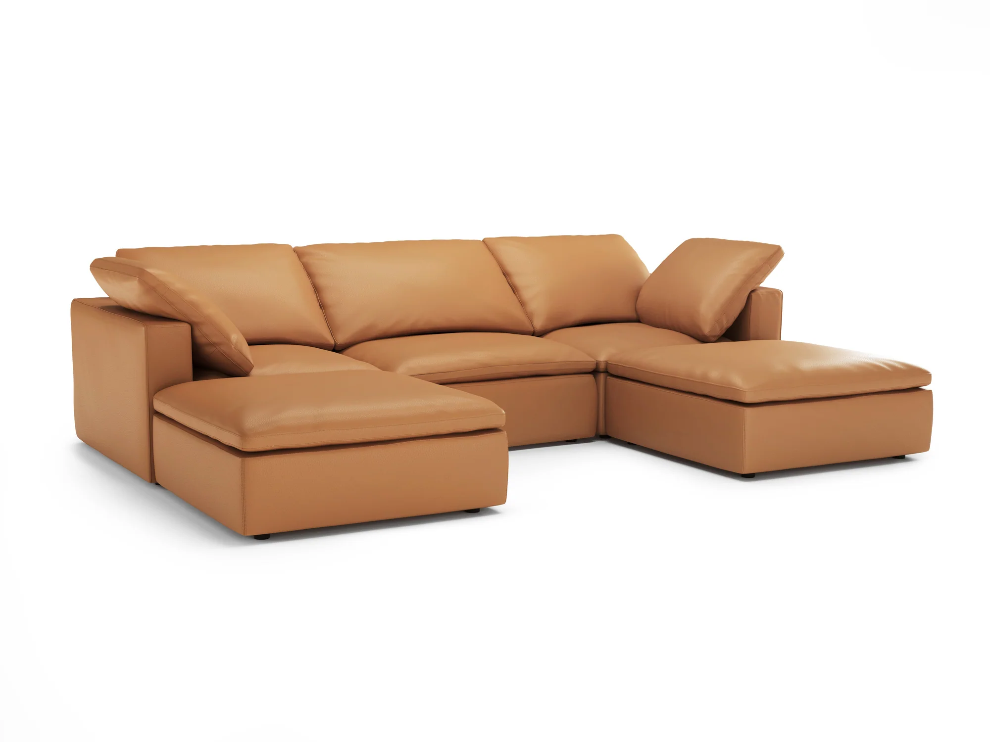 Claire Leather Modular Lounge - Image 148