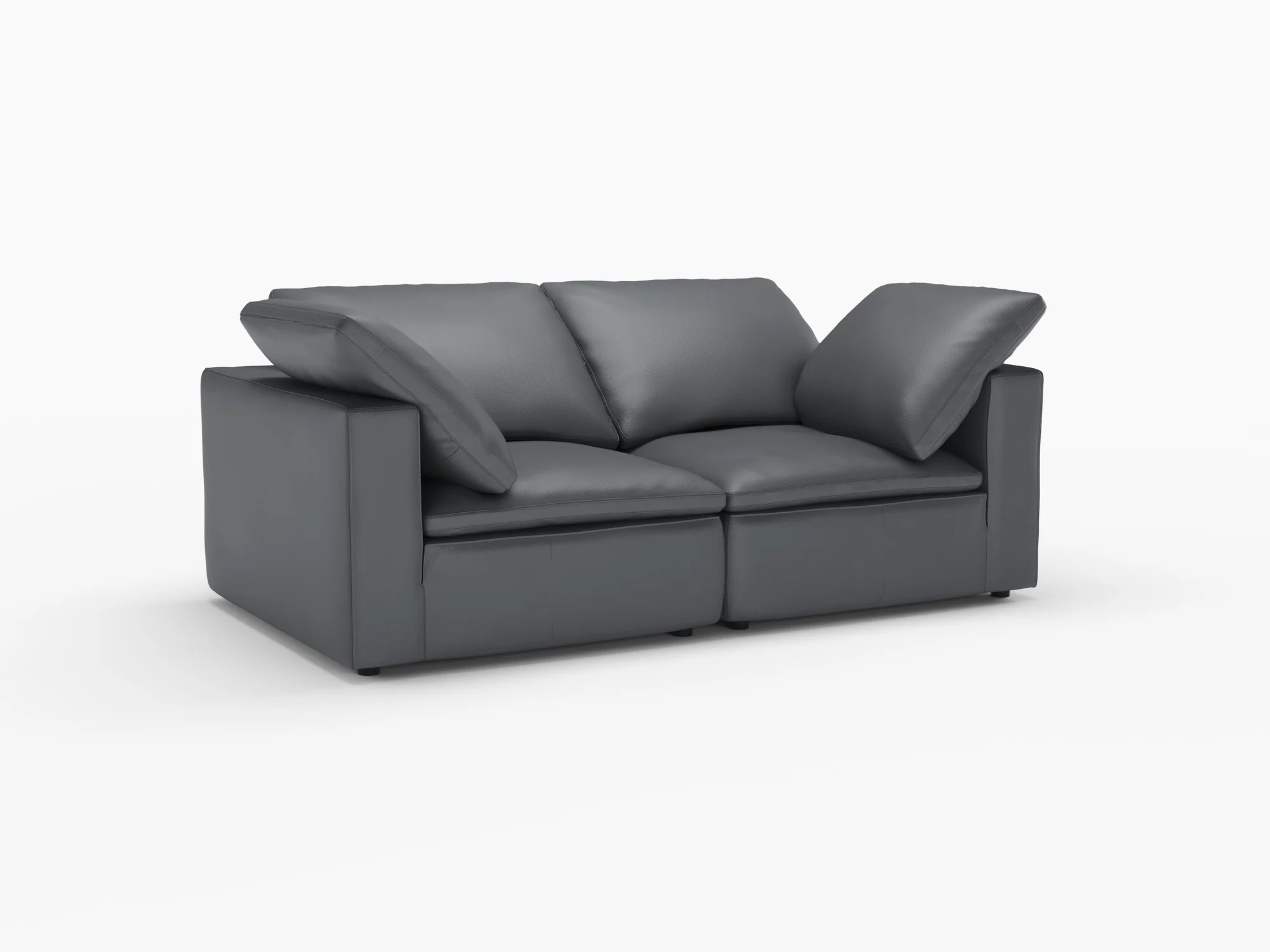 Claire Leather Modular Lounge - Image 61