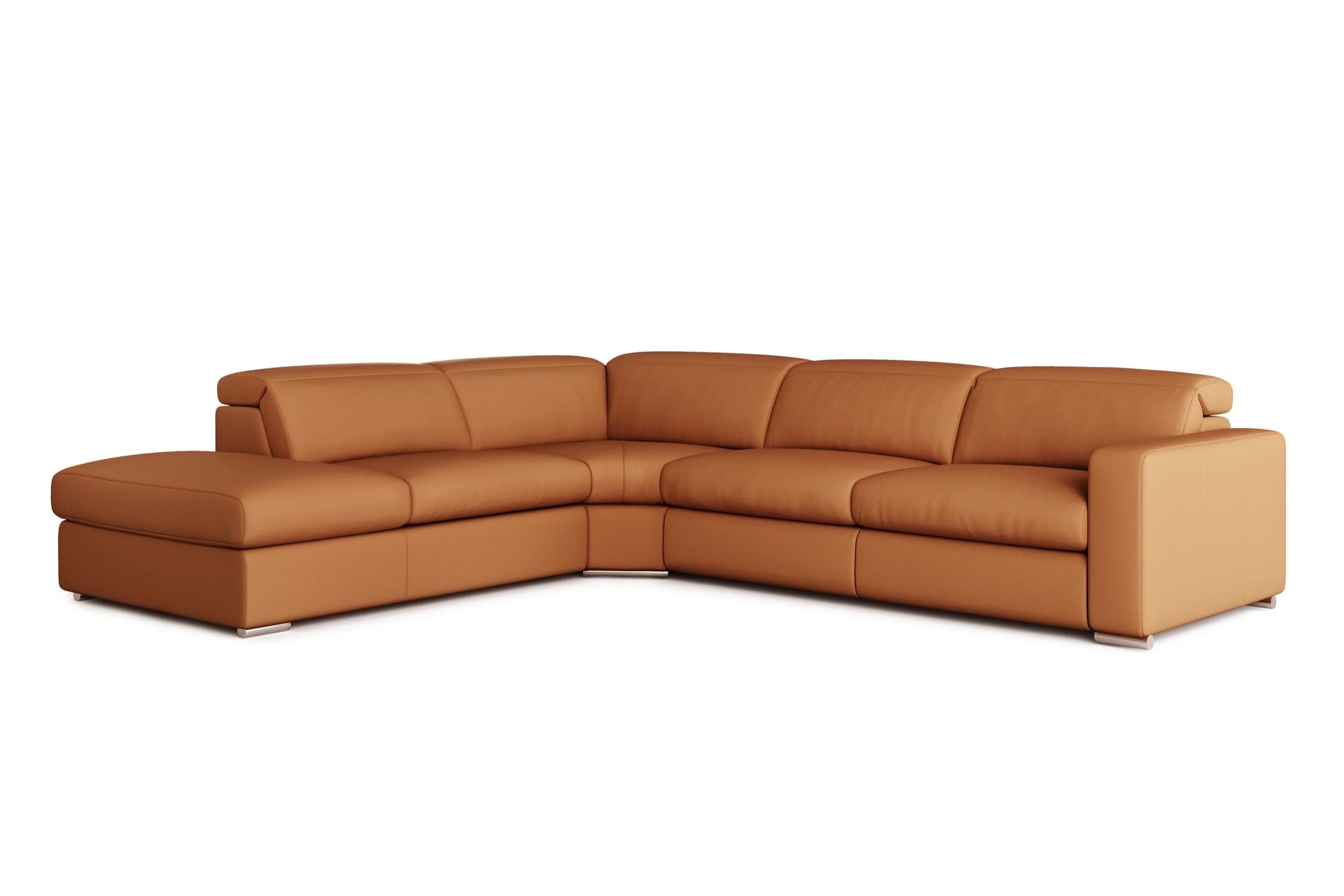 Clara Leather Recliner Sectional Lounge - Image 10