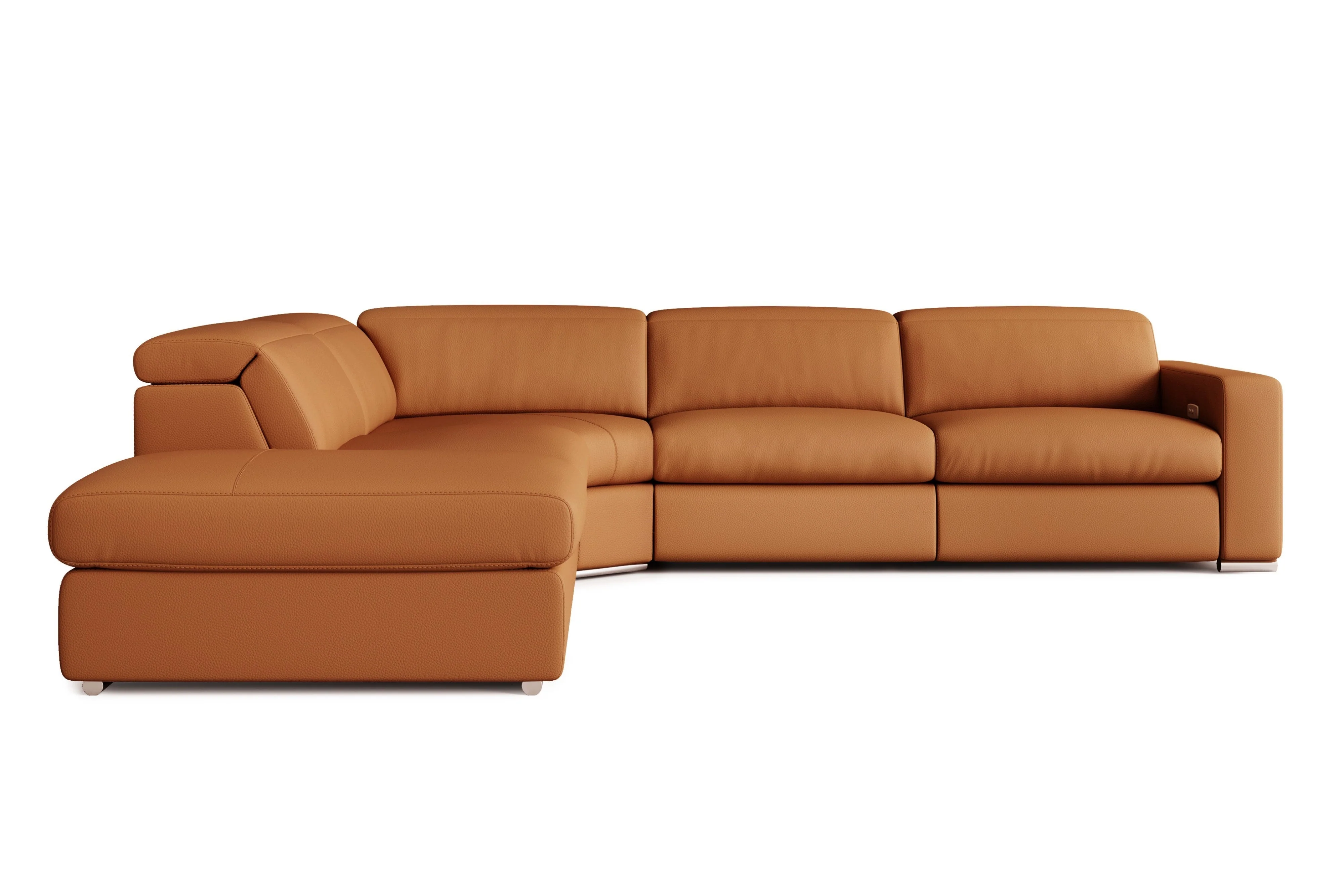 Clara Leather Recliner Sectional Lounge - Image 11