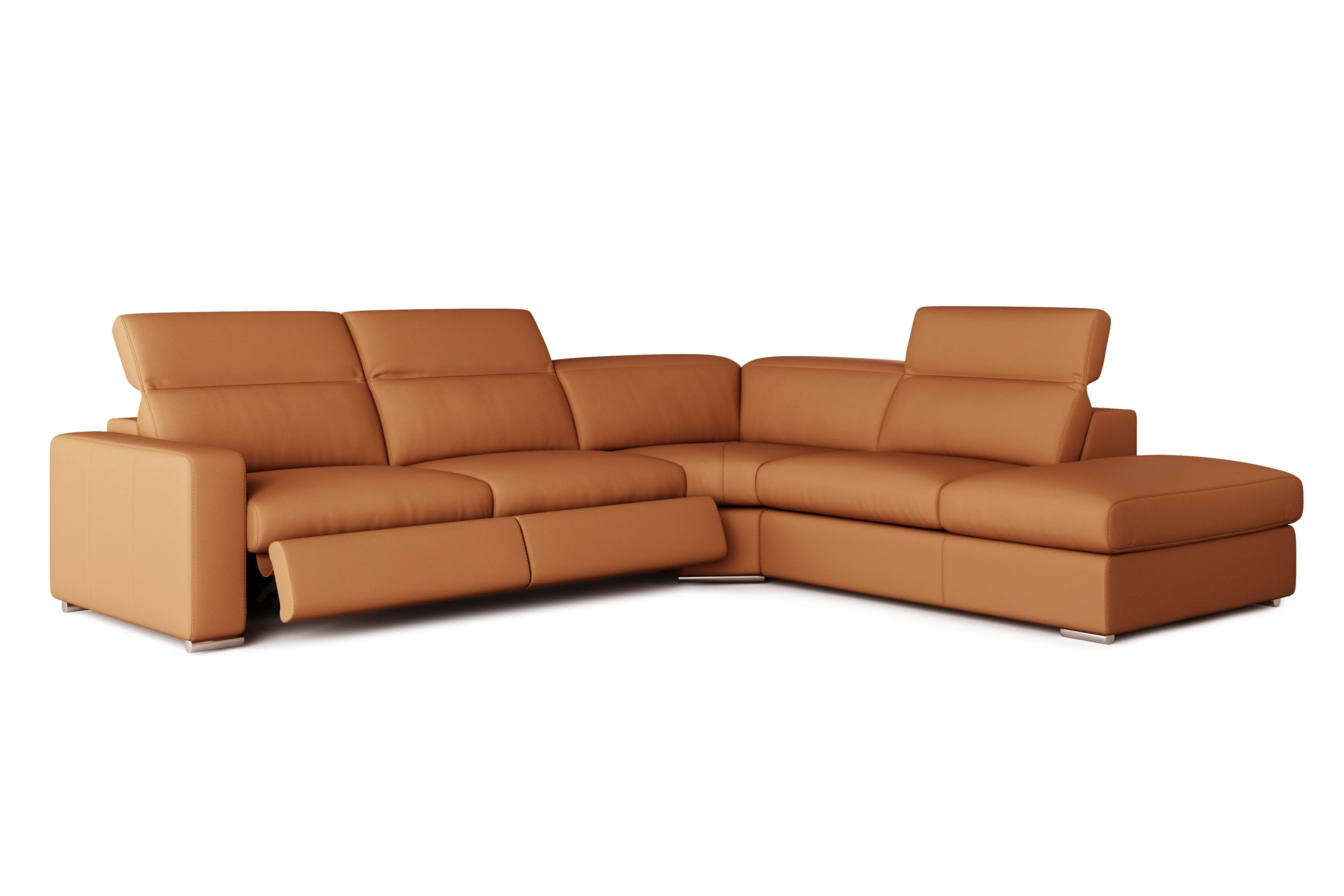 Clara Leather Recliner Sectional Lounge - Image 13