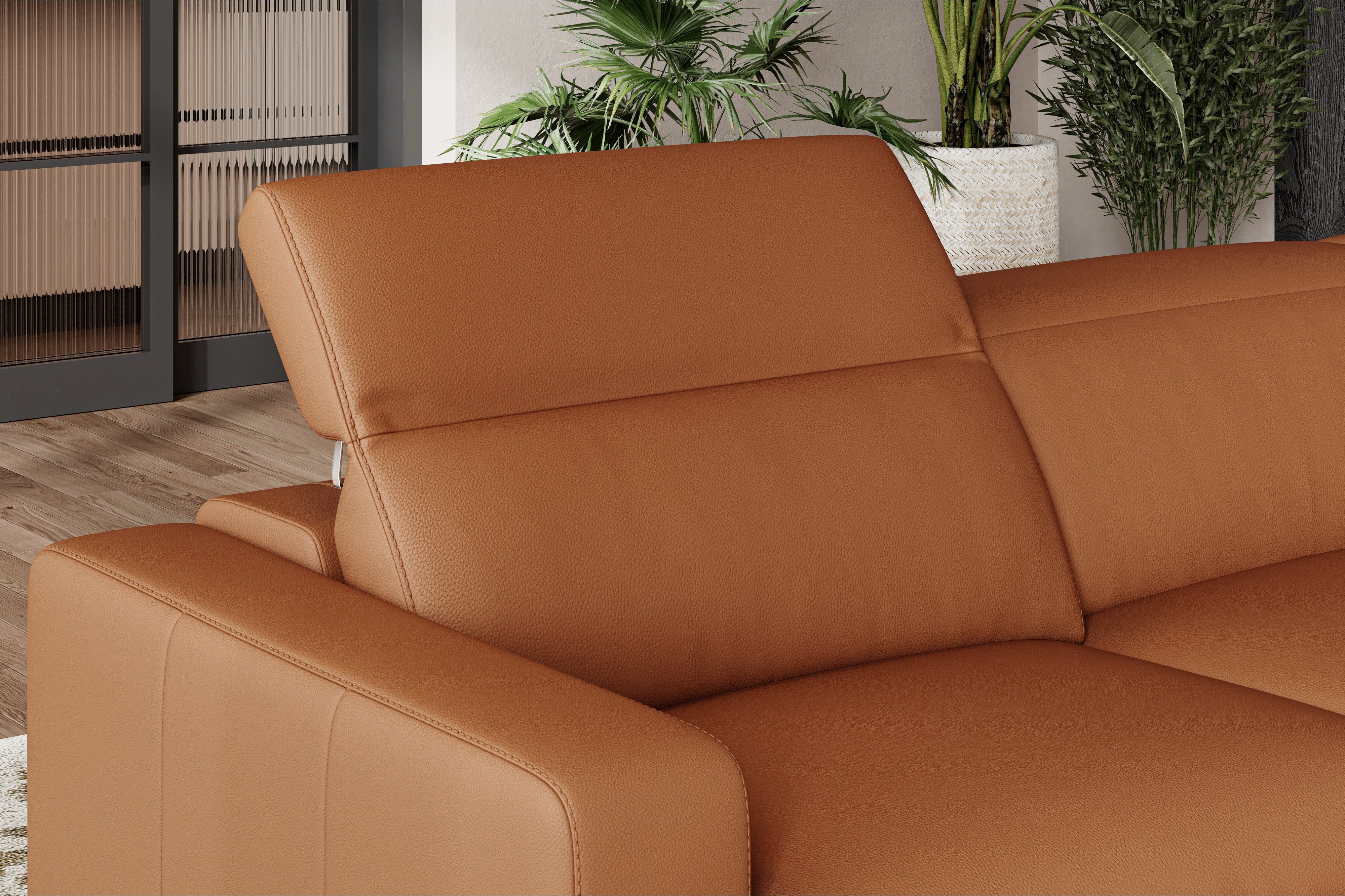Clara Leather Recliner Sectional Lounge - Image 21