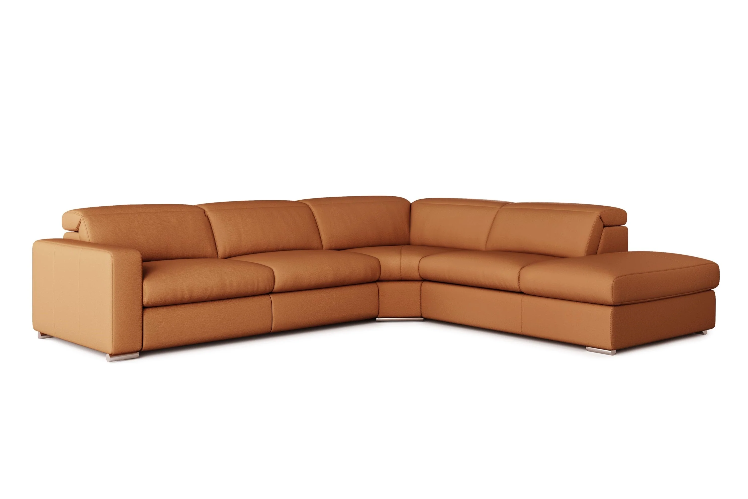 Clara Leather Recliner Sectional Lounge - Image 22