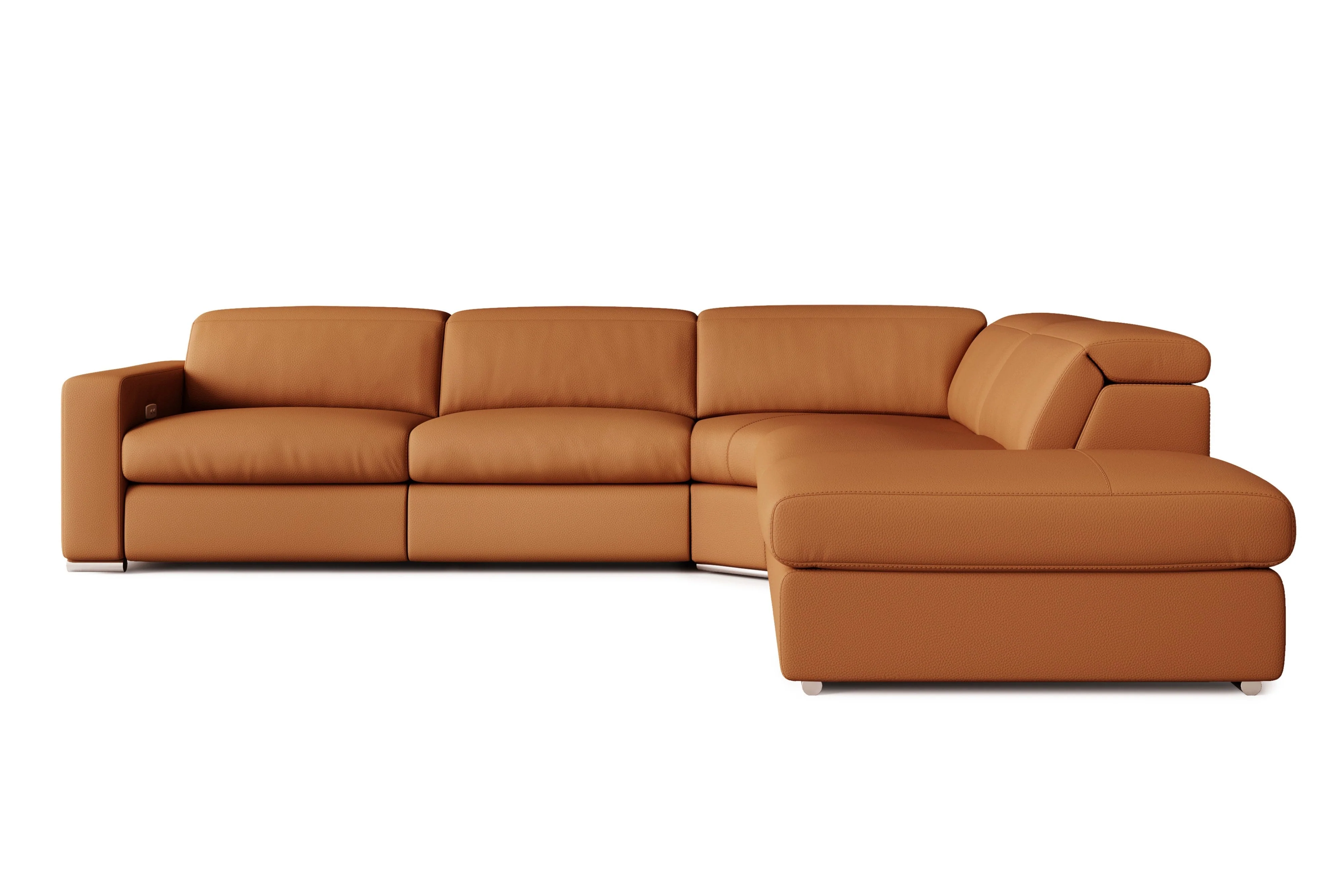 Clara Leather Recliner Sectional Lounge - Image 23
