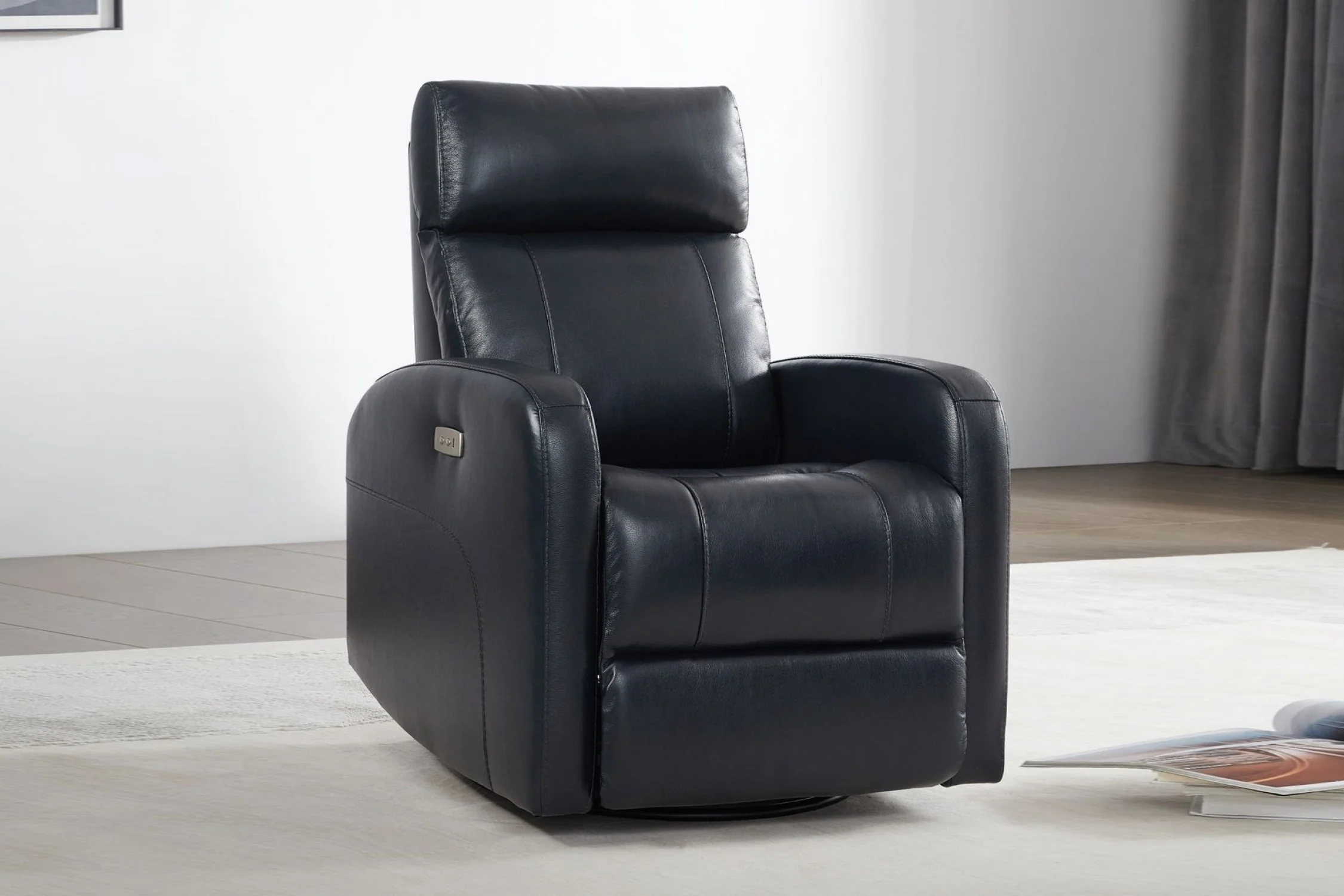 Dayna Leather Swivel Recliner Chair - Image 23