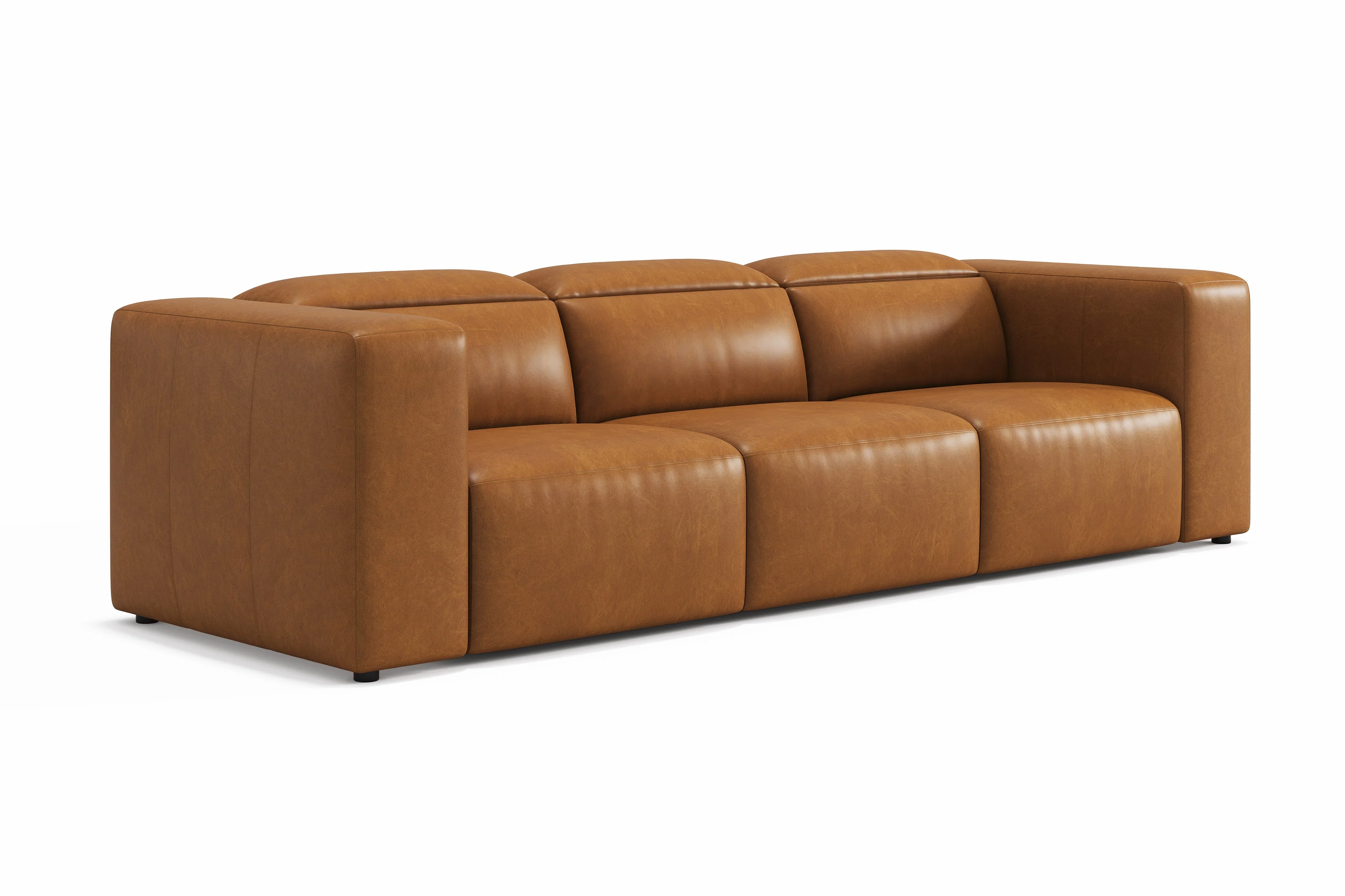 Eden Leather Dual Recliner Lounge - Image 8