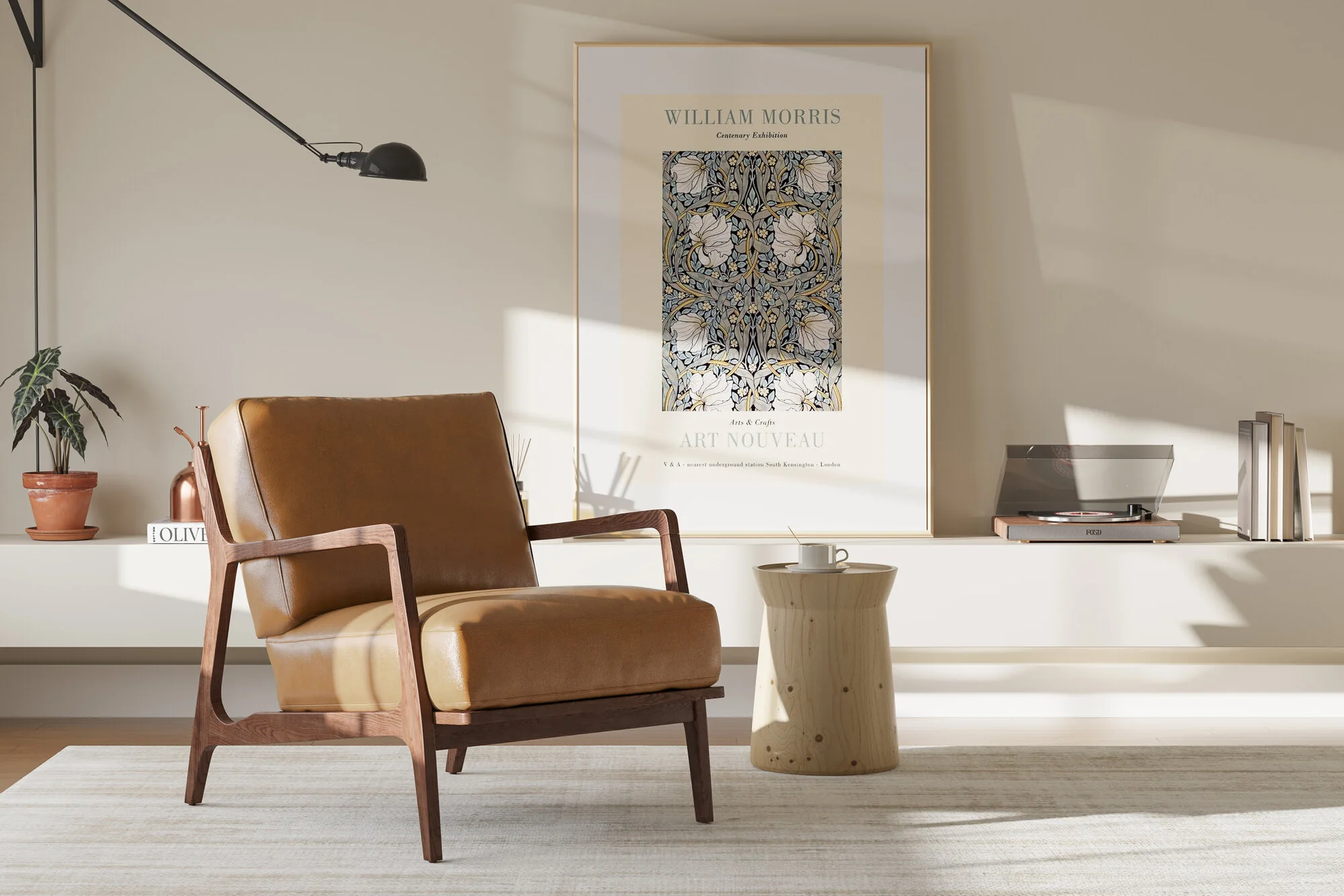 Ella Leather Accent Chair - Image 11