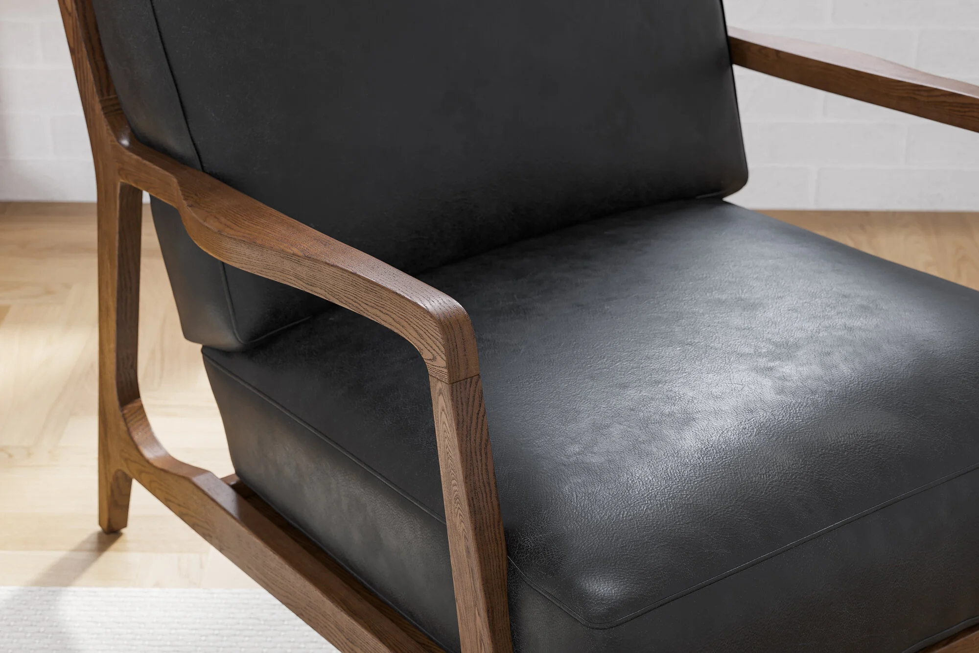 Ella Leather Accent Chair - Image 6
