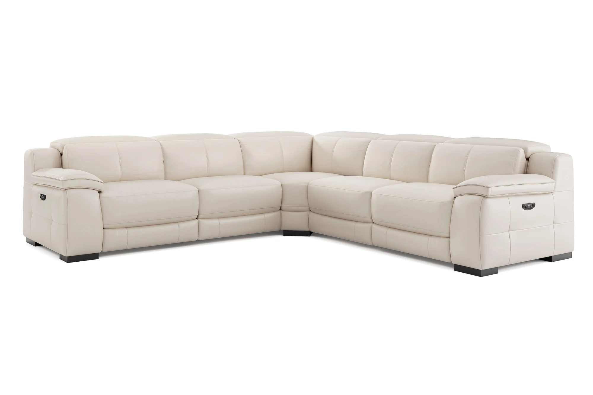 Ellie Leather Corner Sectional Lounge