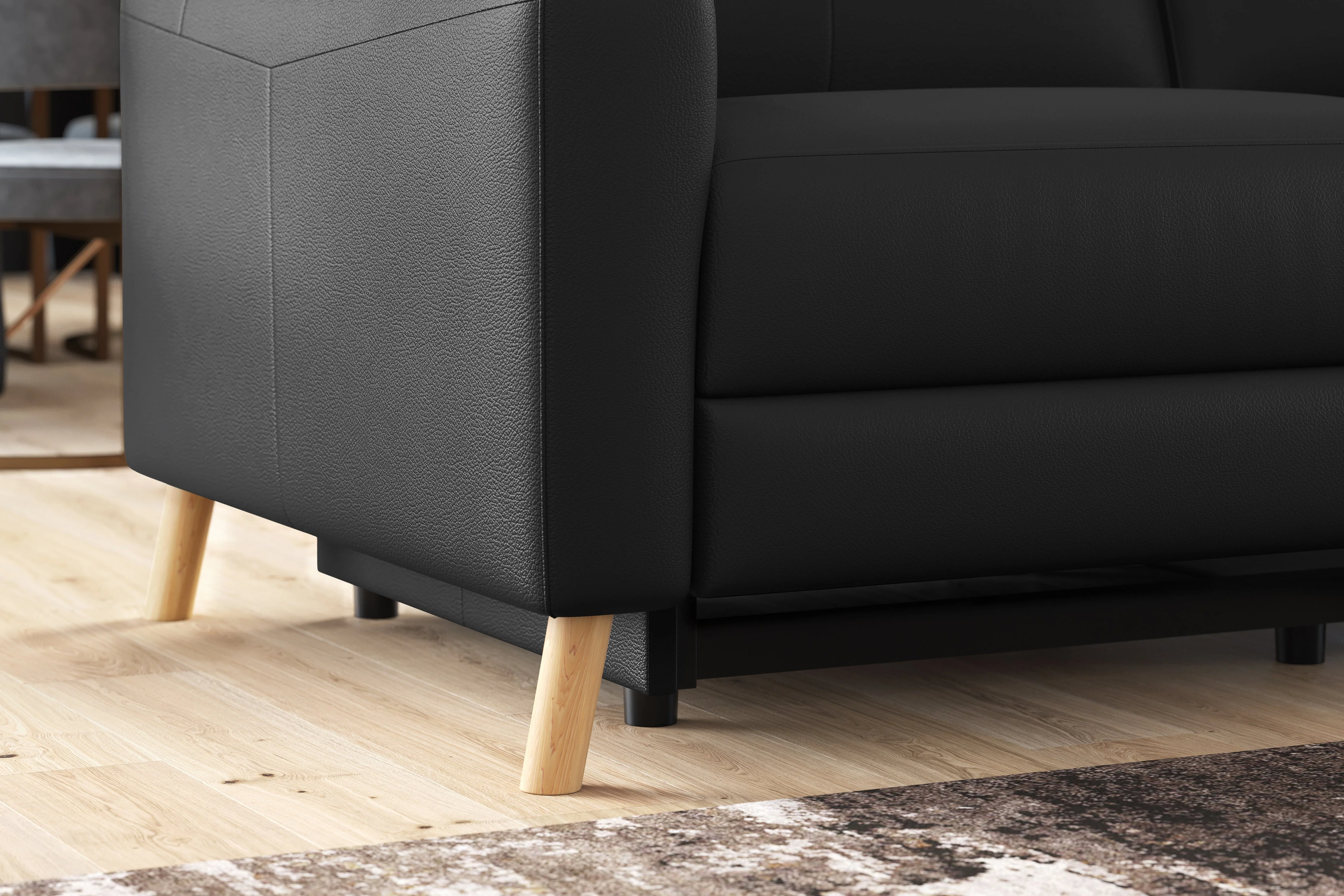 Elodie Leather Accent Chair - Image 16