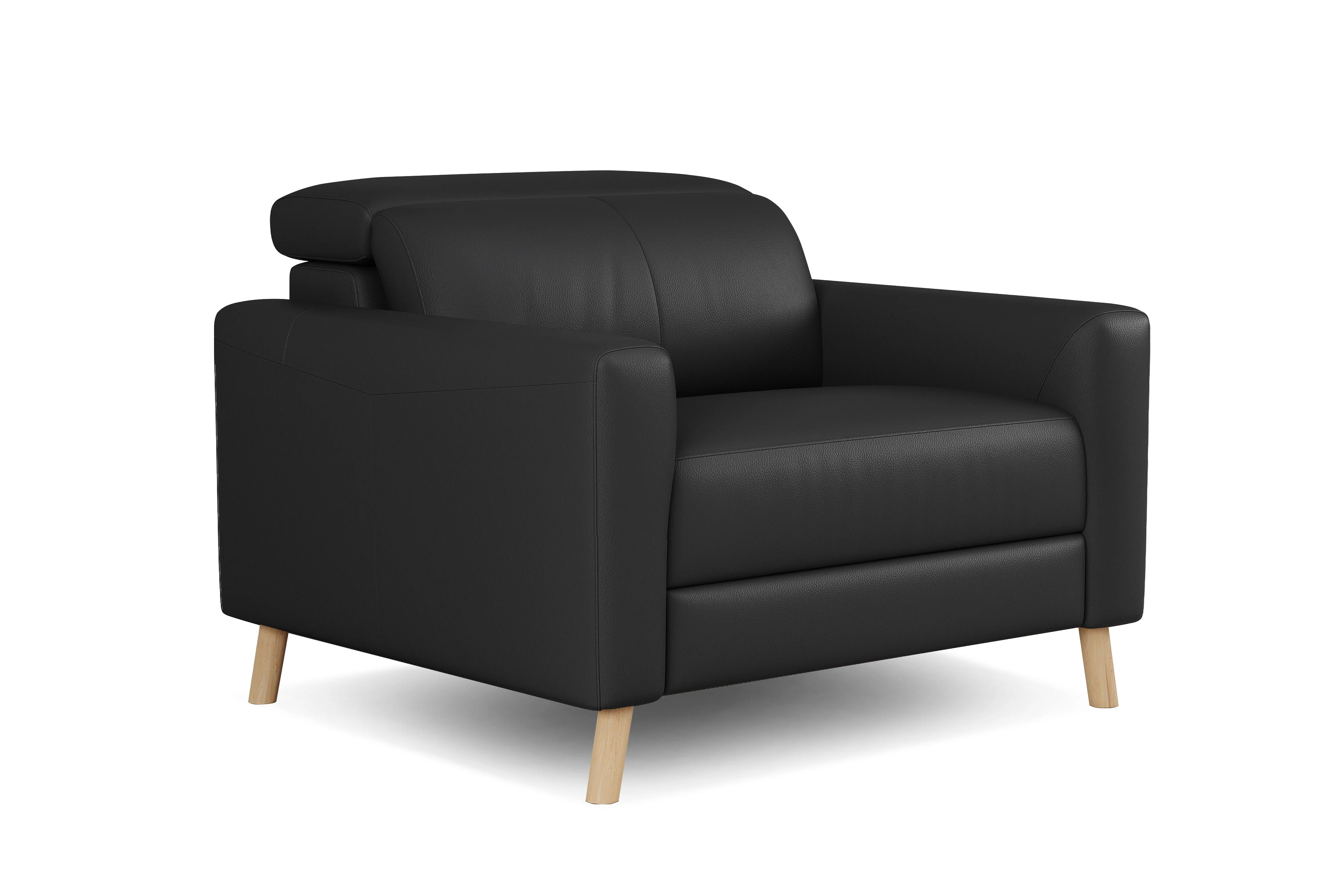 Elodie Leather Accent Chair - Image 17