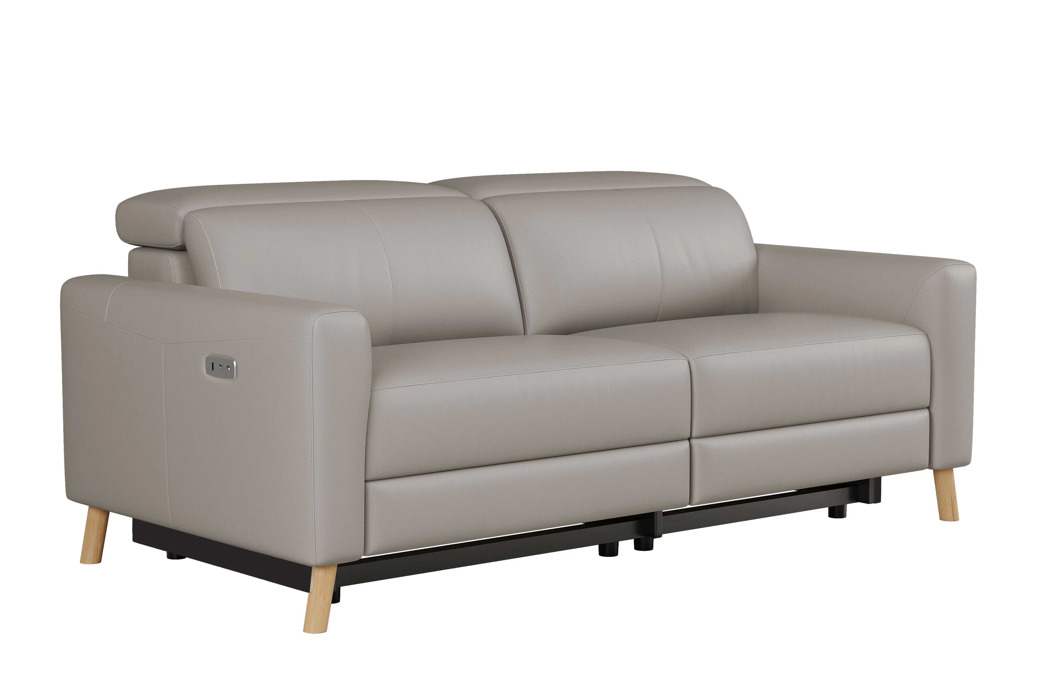 Elodie Leather Dual Recliner Lounge - Image 28