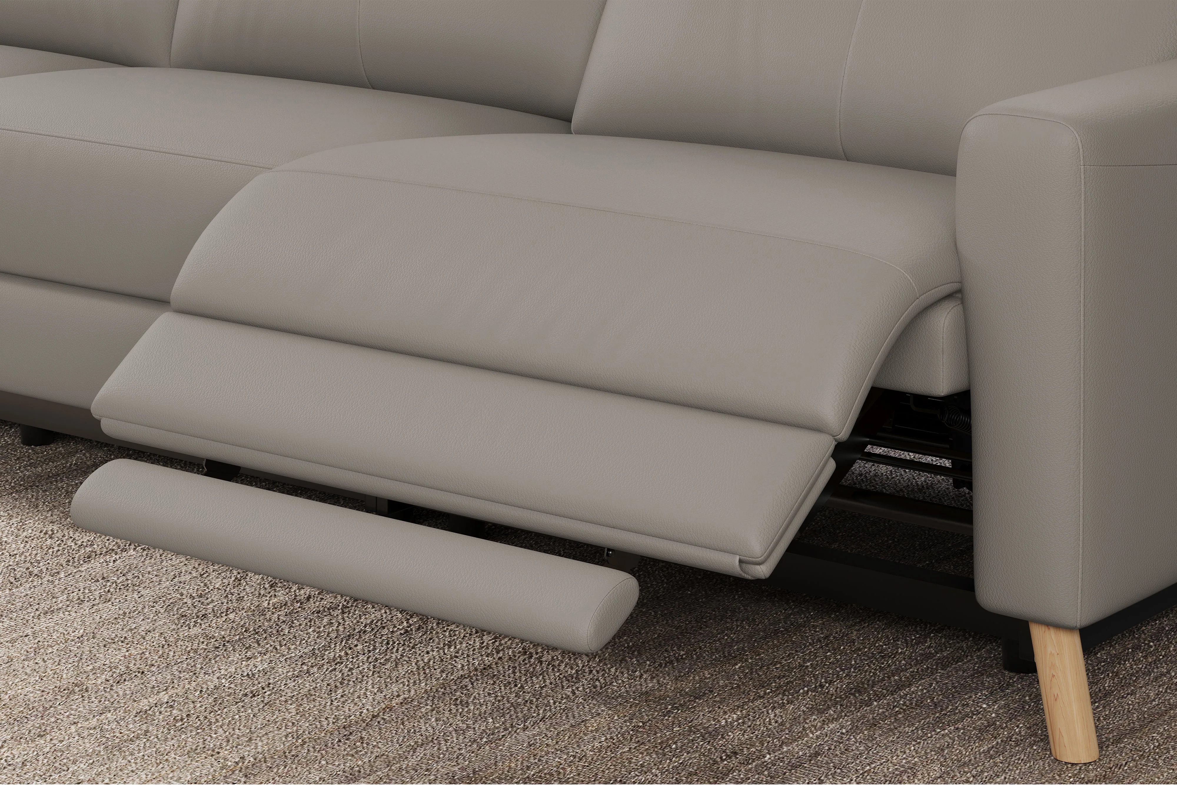 Elodie Leather Dual Recliner Lounge - Image 35