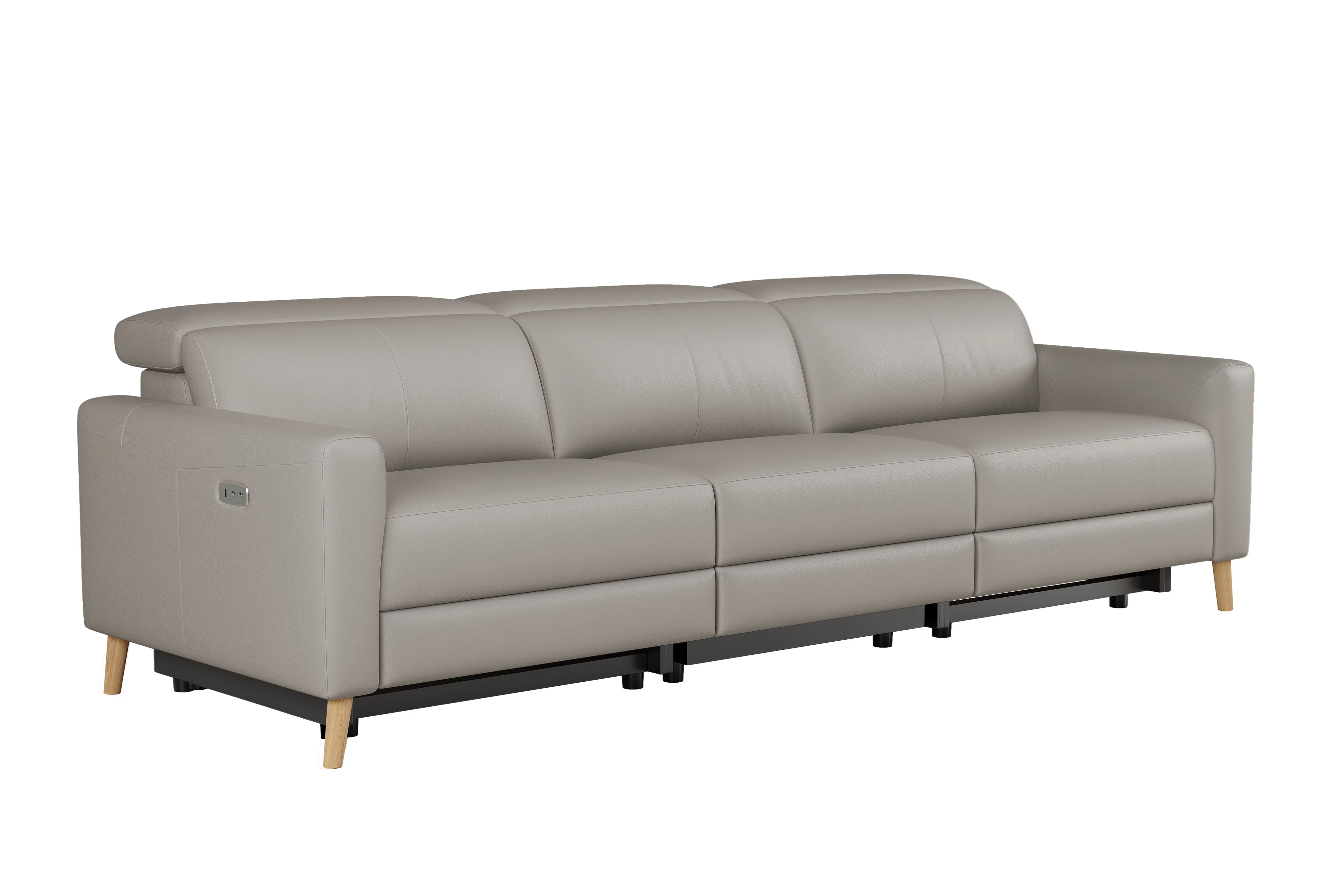 Elodie Leather Dual Recliner Lounge - Image 38