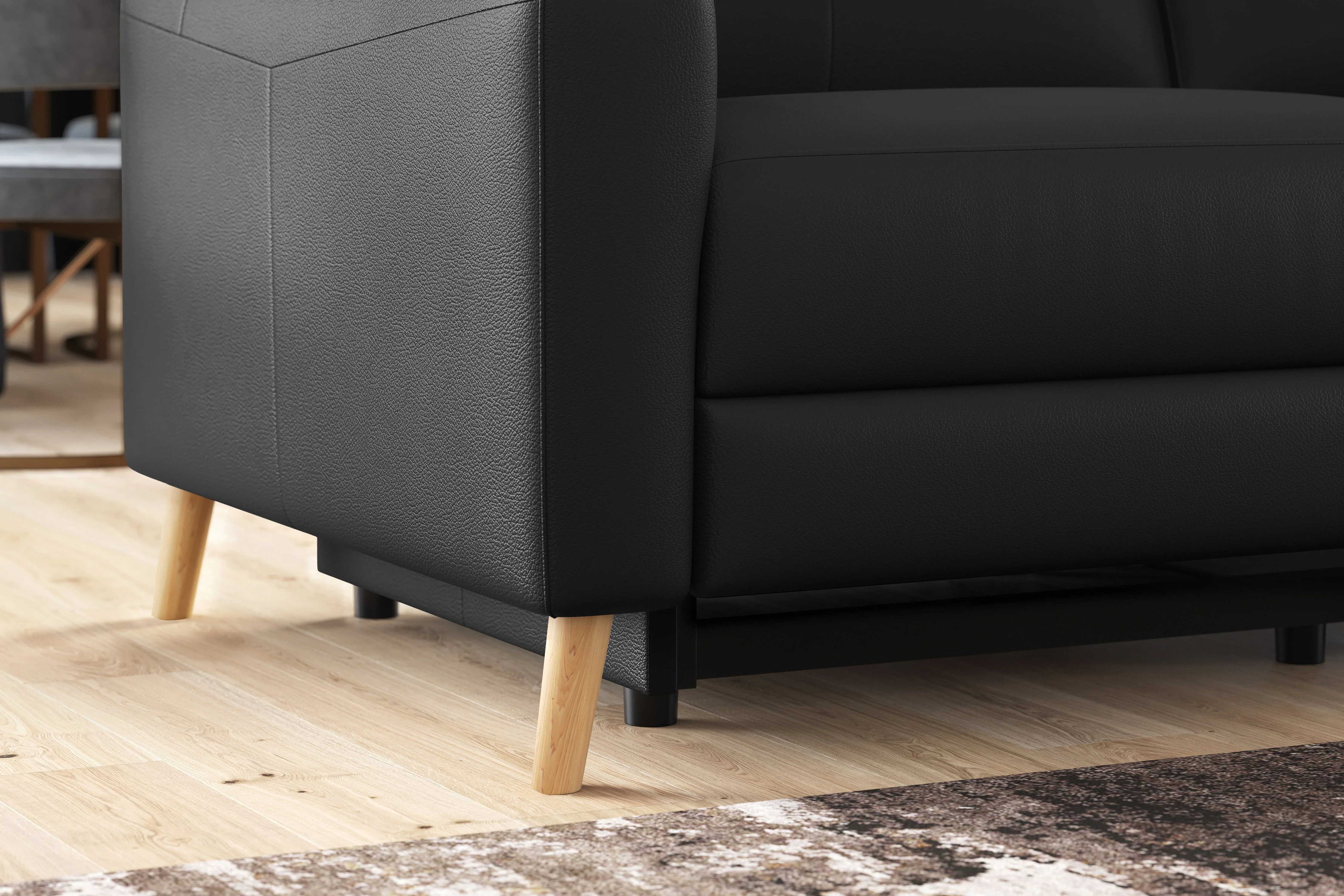 Elodie Leather Dual Recliner Lounge - Image 46