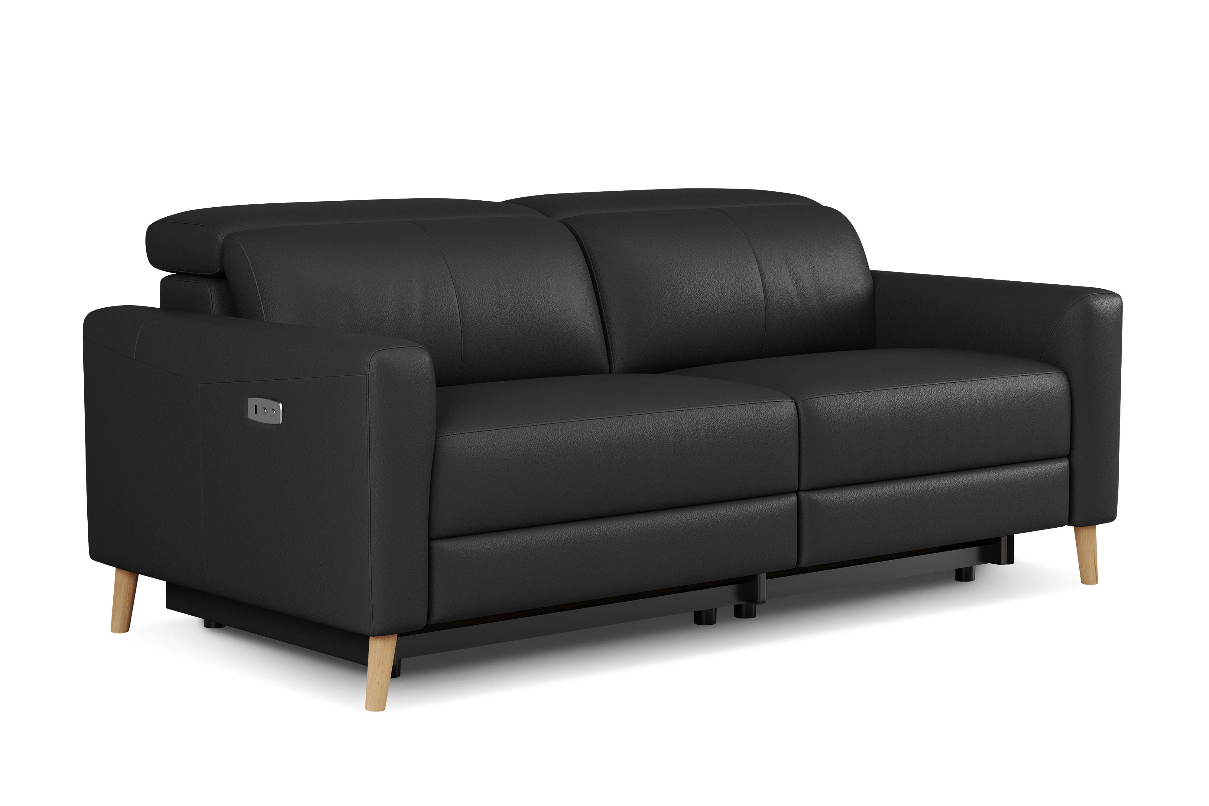 Elodie Leather Dual Recliner Lounge - Image 47