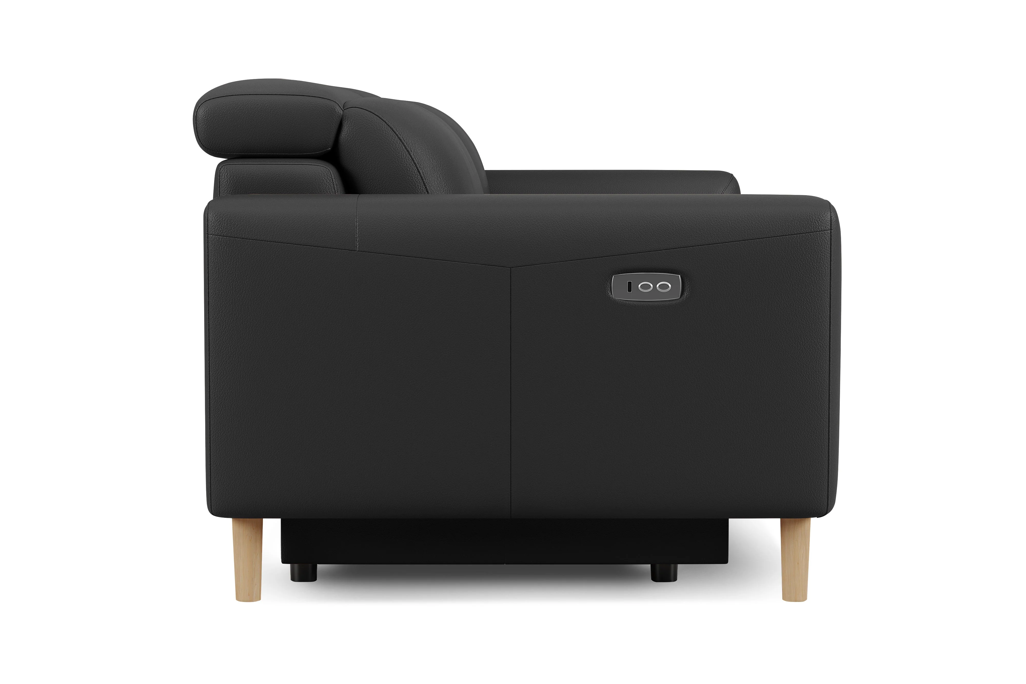 Elodie Leather Dual Recliner Lounge - Image 49