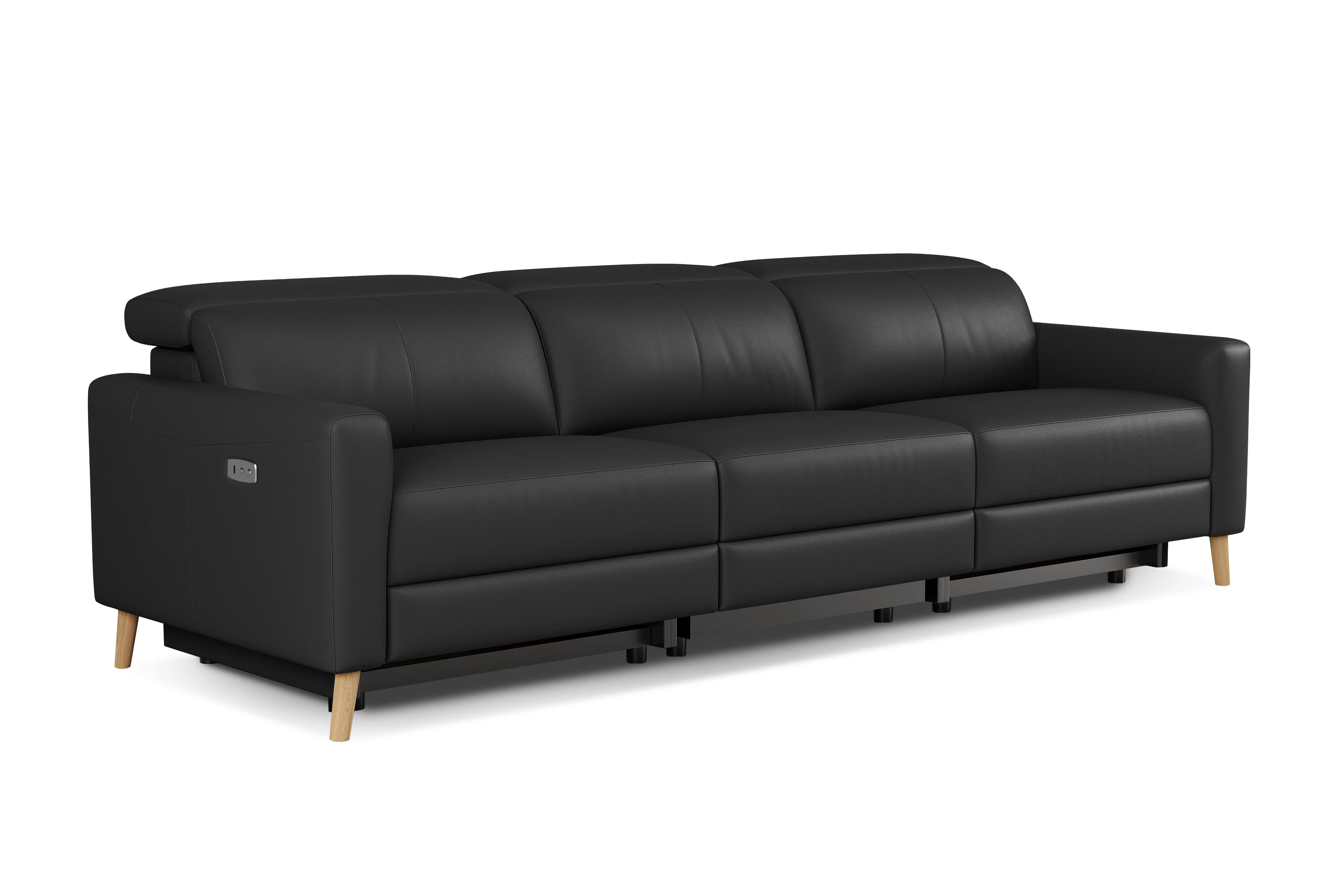 Elodie Leather Dual Recliner Lounge - Image 59