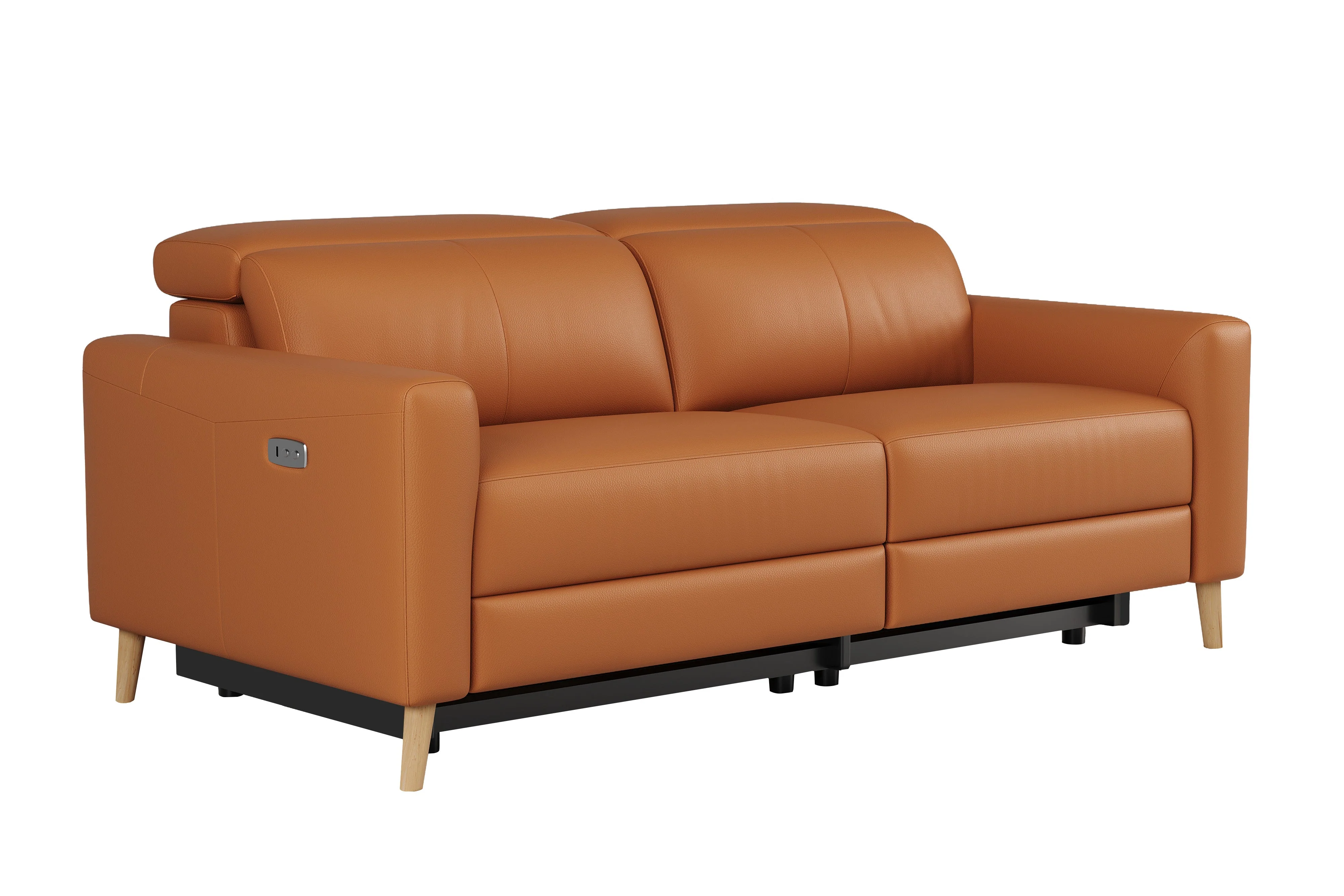 Elodie Leather Dual Recliner Lounge - Image 71