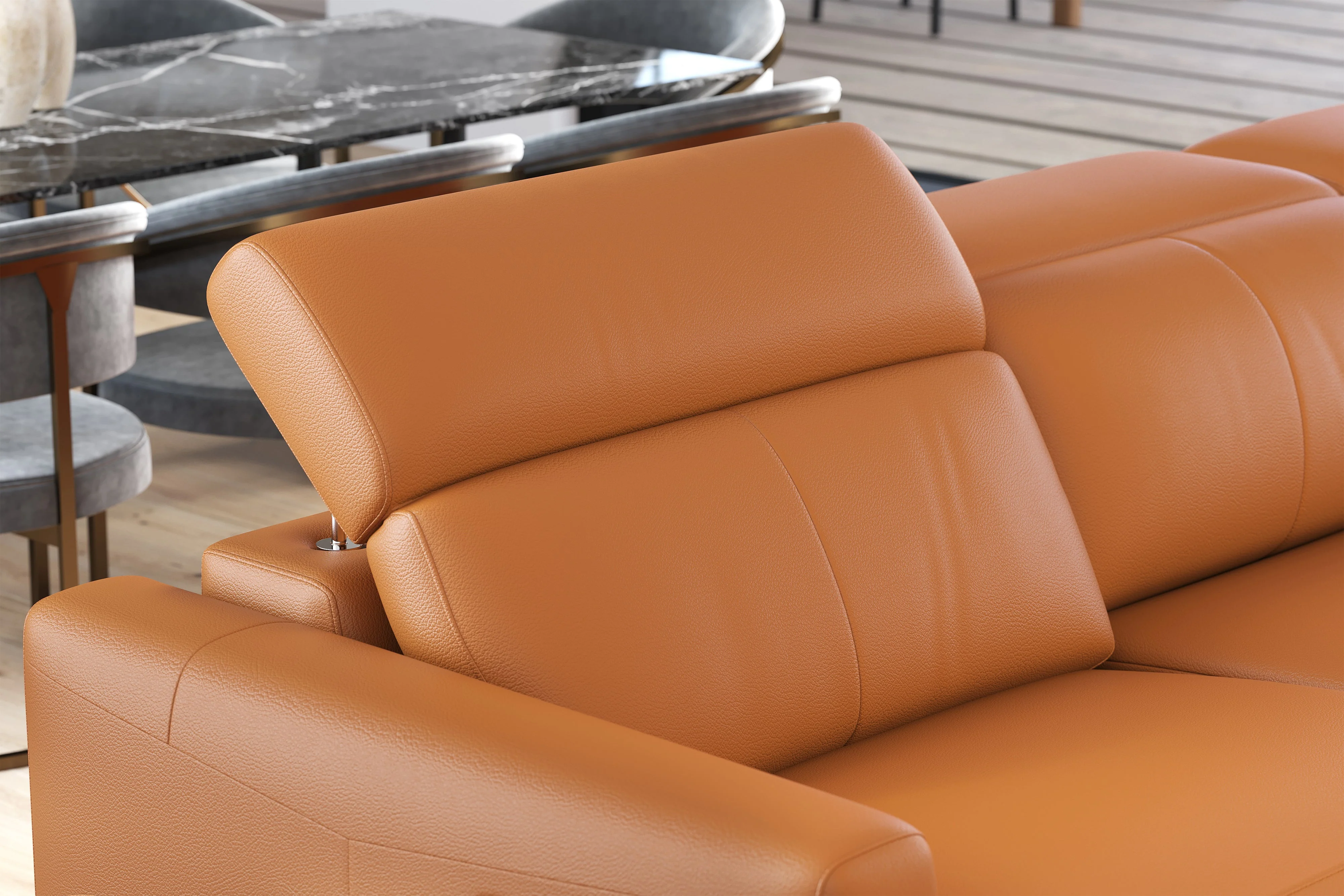 Elodie Leather Dual Recliner Lounge - Image 78
