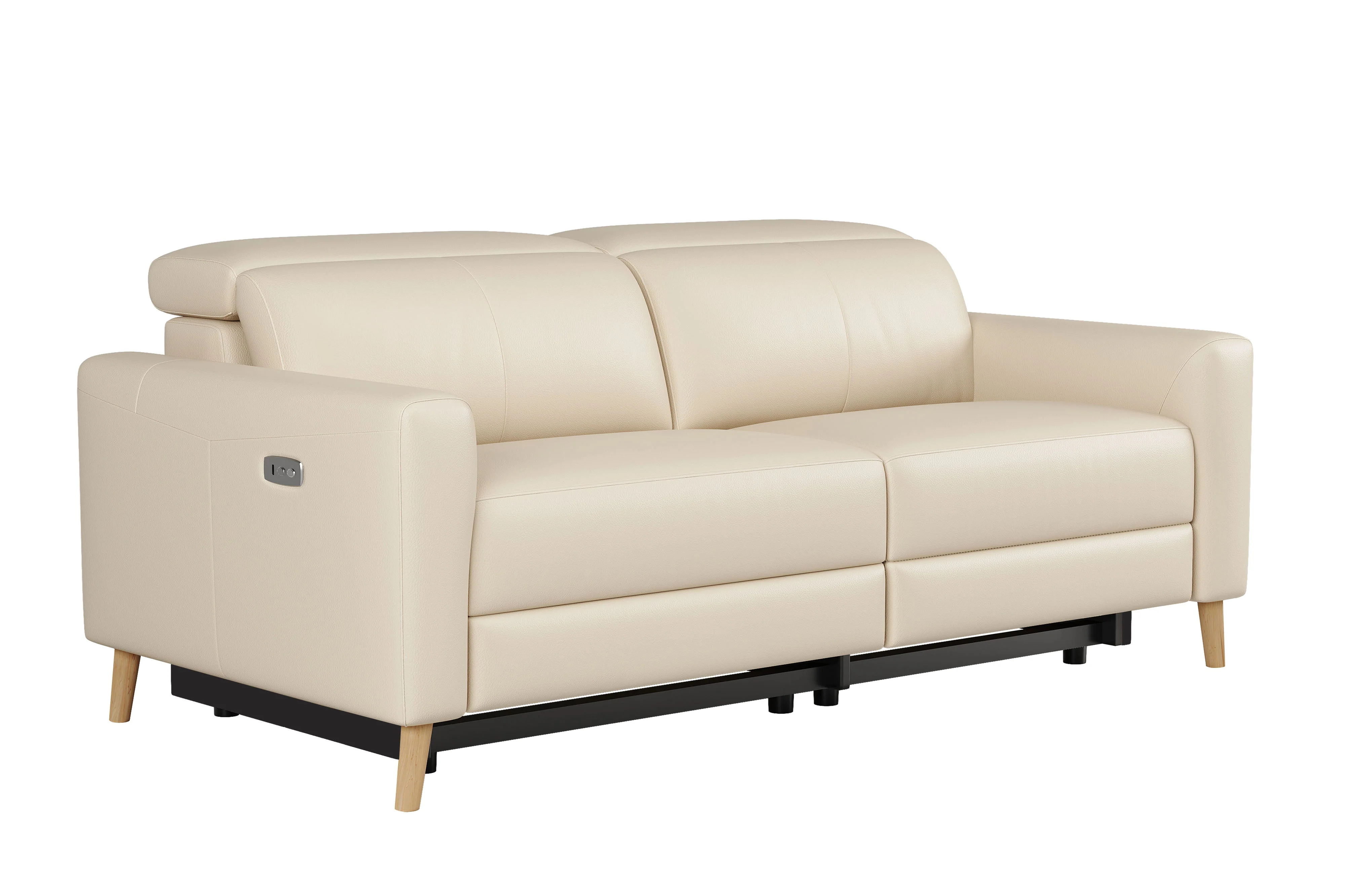 Elodie Leather Dual Recliner Lounge - Image 8