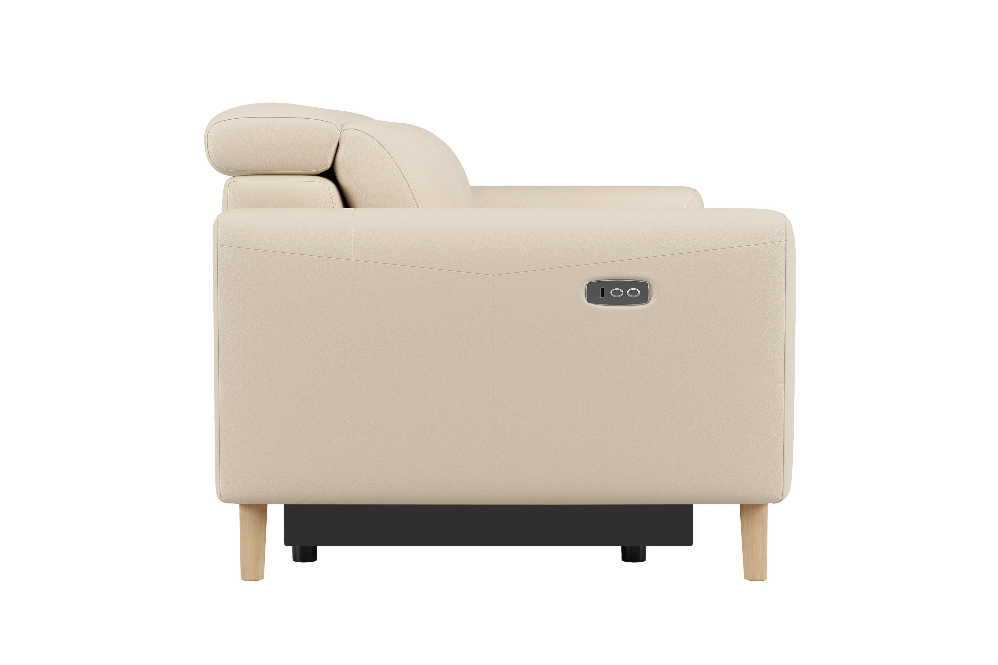 Elodie Leather Dual Recliner Lounge - Image 9