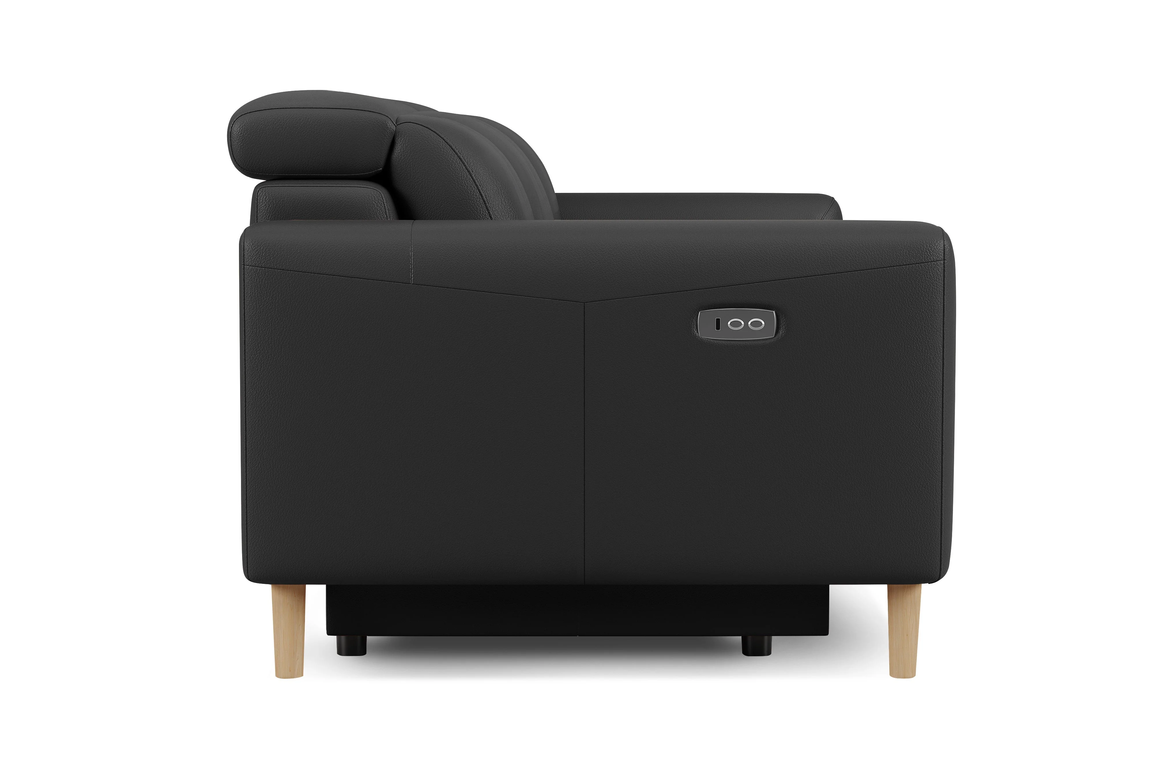 Elodie Leather Dual Recliner Lounge with Console - Image 20