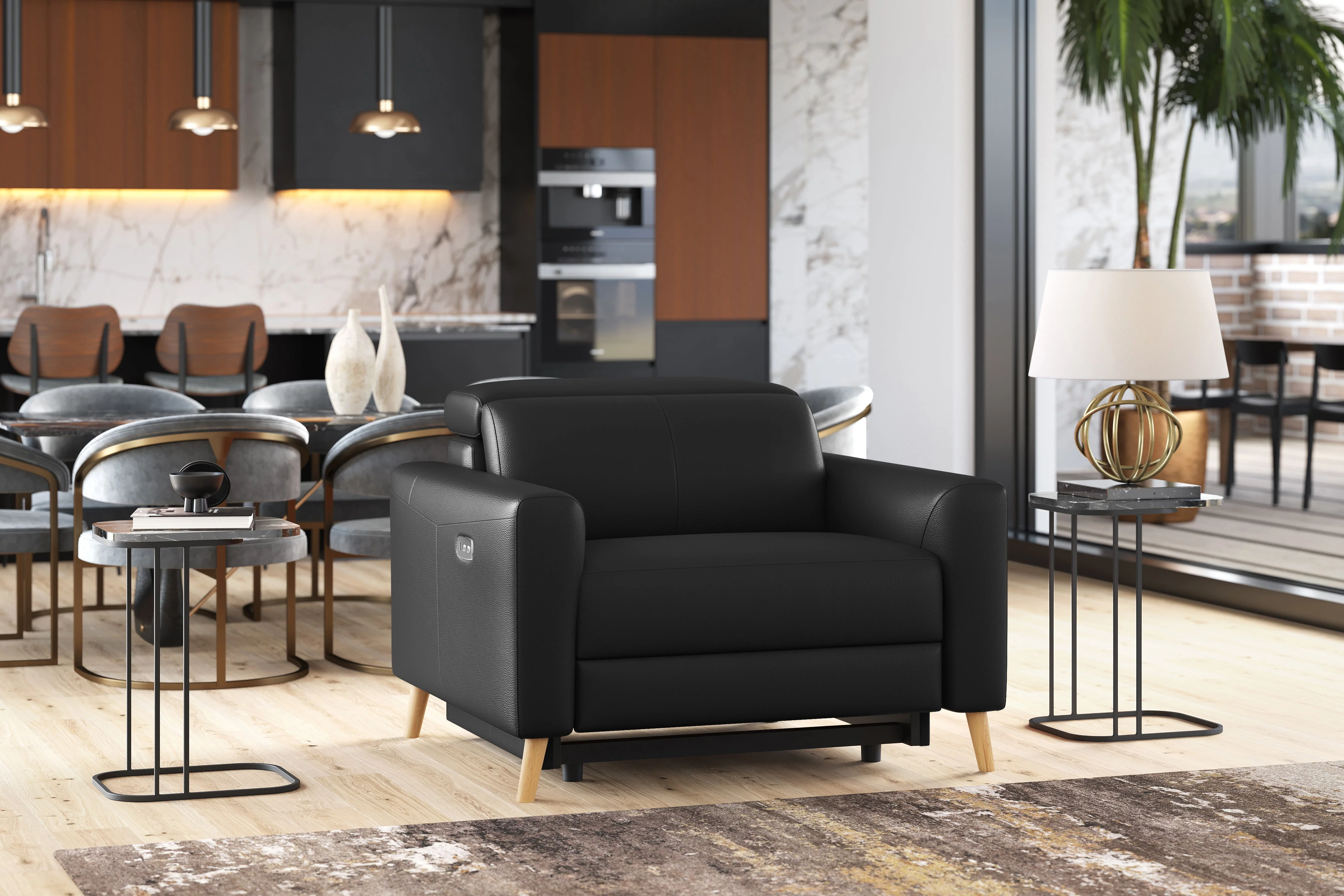Elodie Leather Recliner Chair - Image 12
