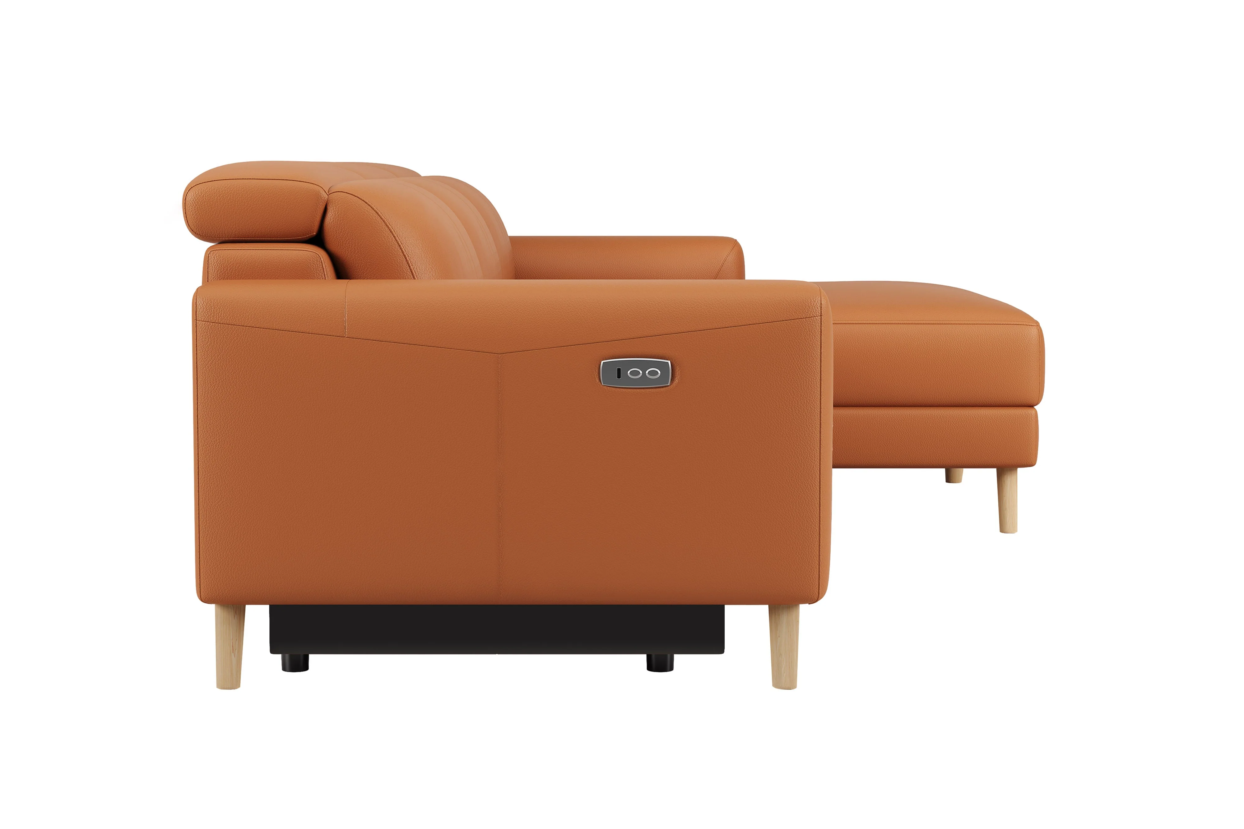 Elodie Leather Recliner Sectional Lounge - Image 10