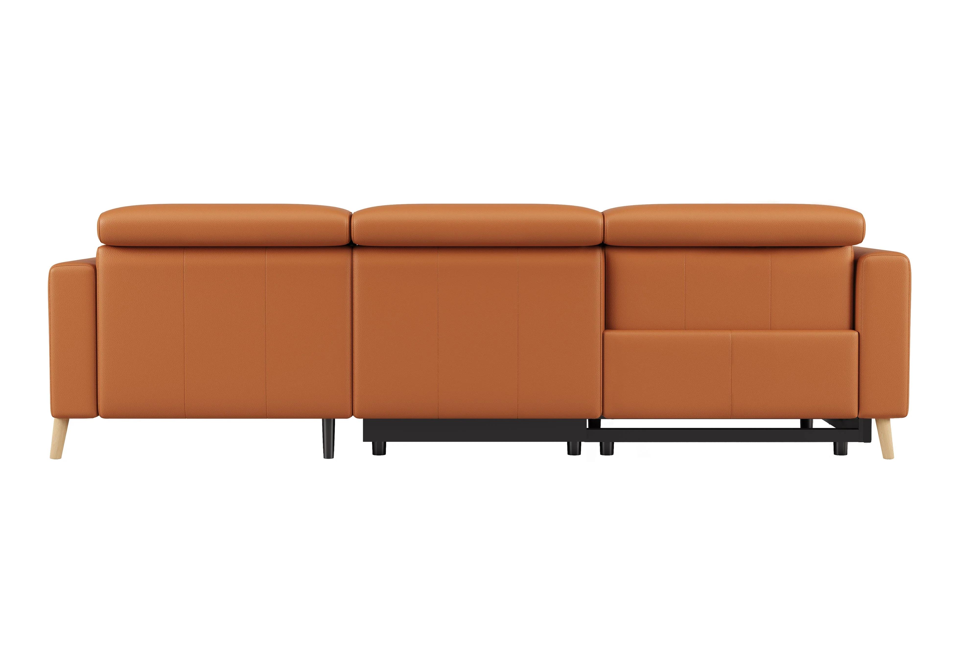 Elodie Leather Recliner Sectional Lounge - Image 11