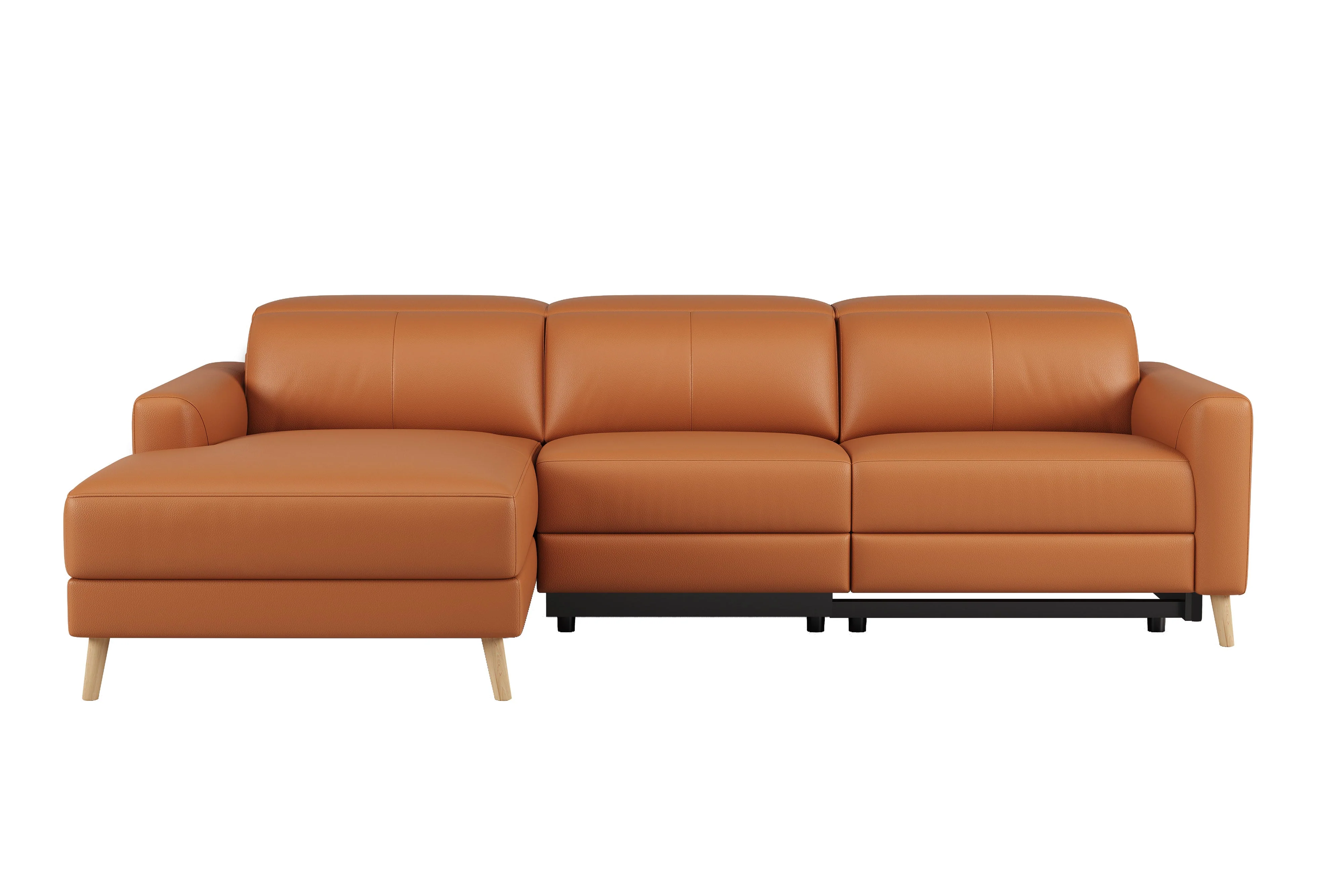 Elodie Leather Recliner Sectional Lounge - Image 20