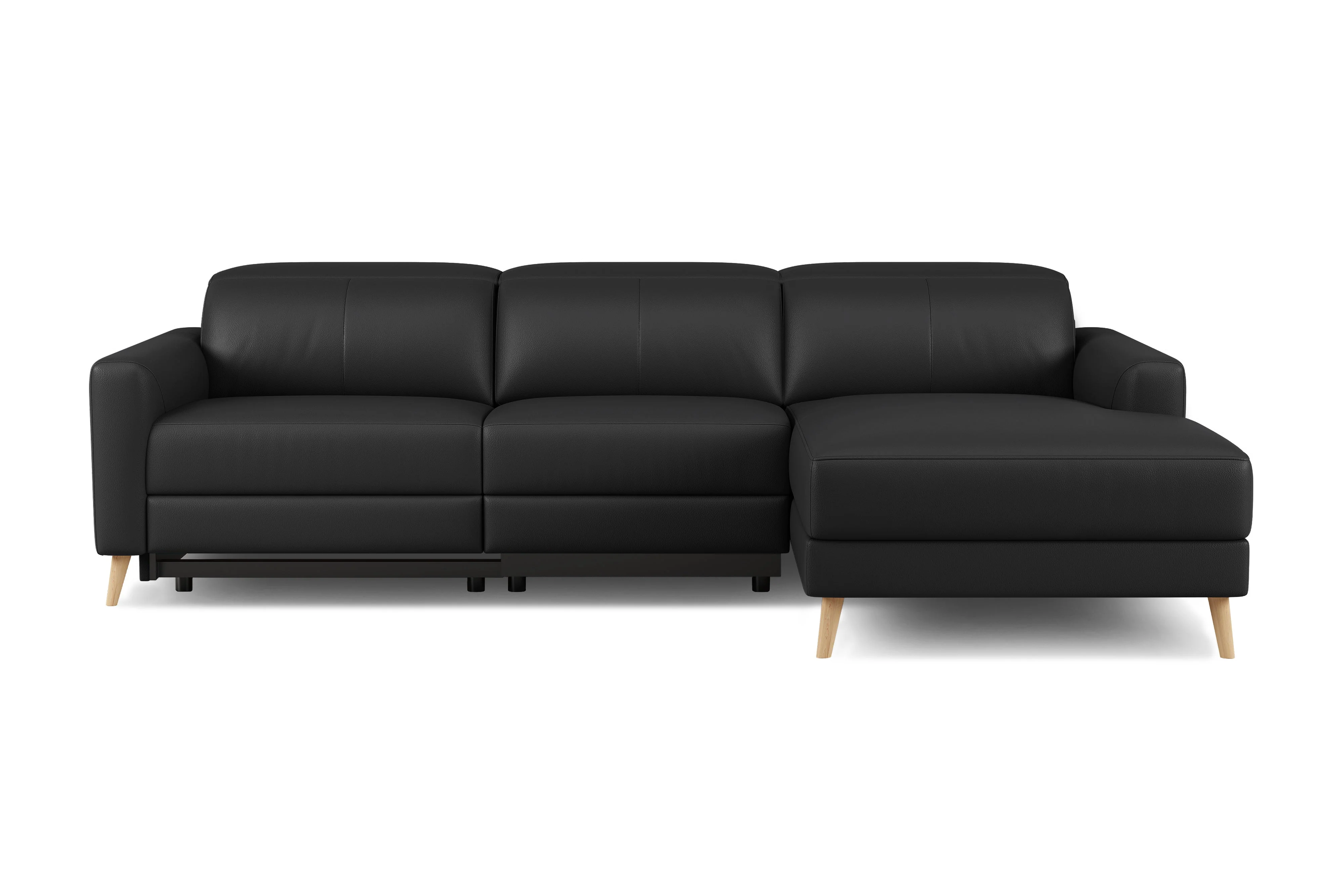 Elodie Leather Recliner Sectional Lounge - Image 29